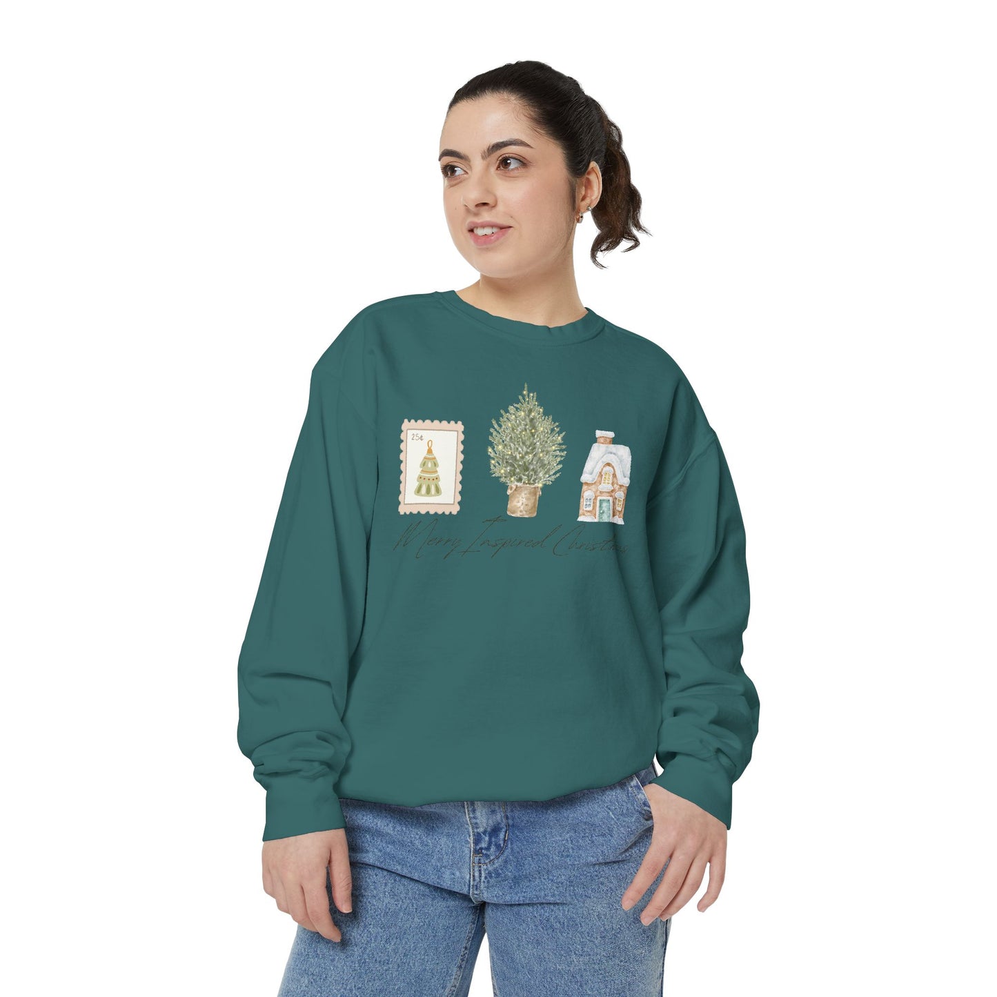 INSPIRED SPECIAL CHRISTMAS EDITION PC UNISEX Garment-Dyed Sweatshirt