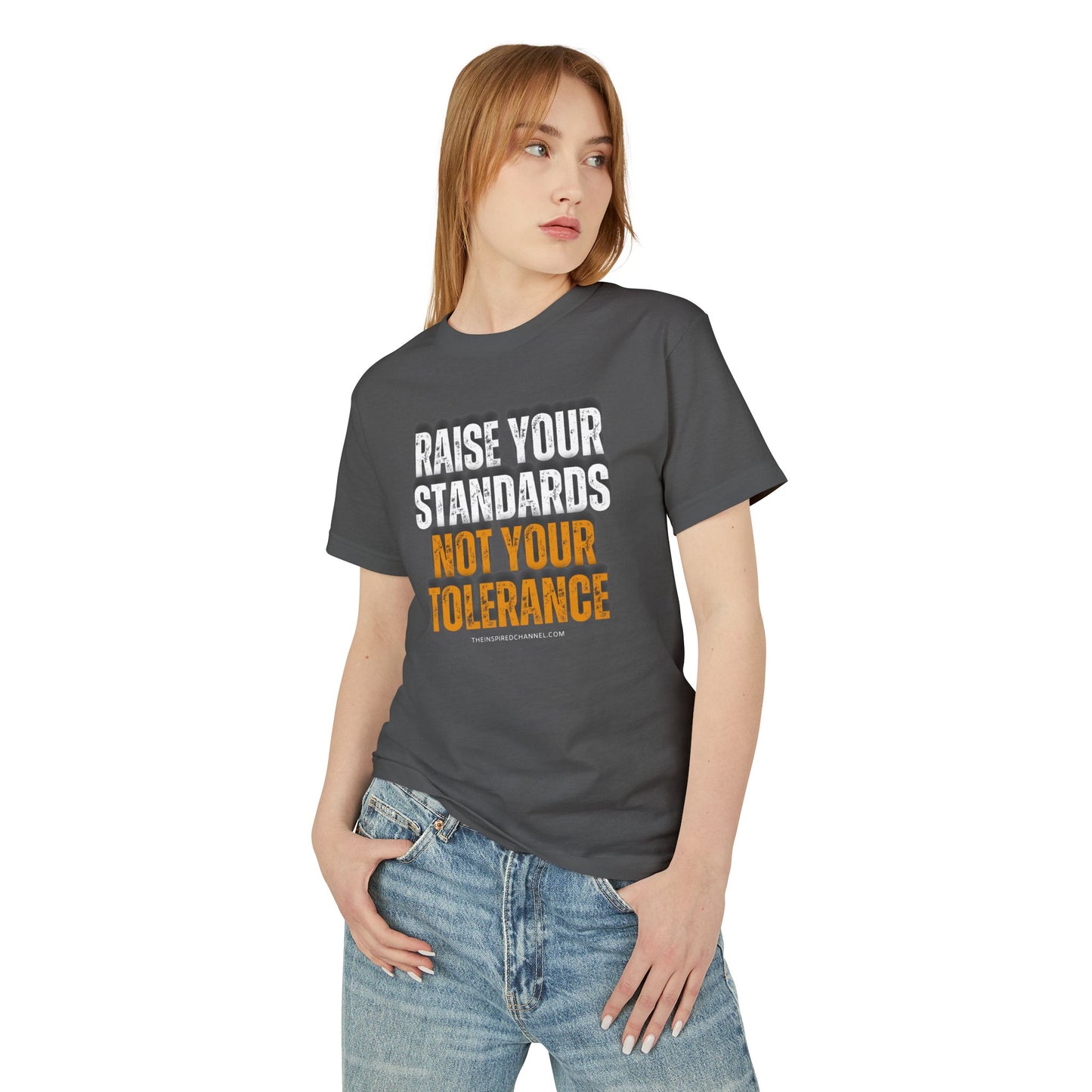 INSPIRED RAISE your standards... Garment-Dyed Heavyweight UNISEX Cotton Tee