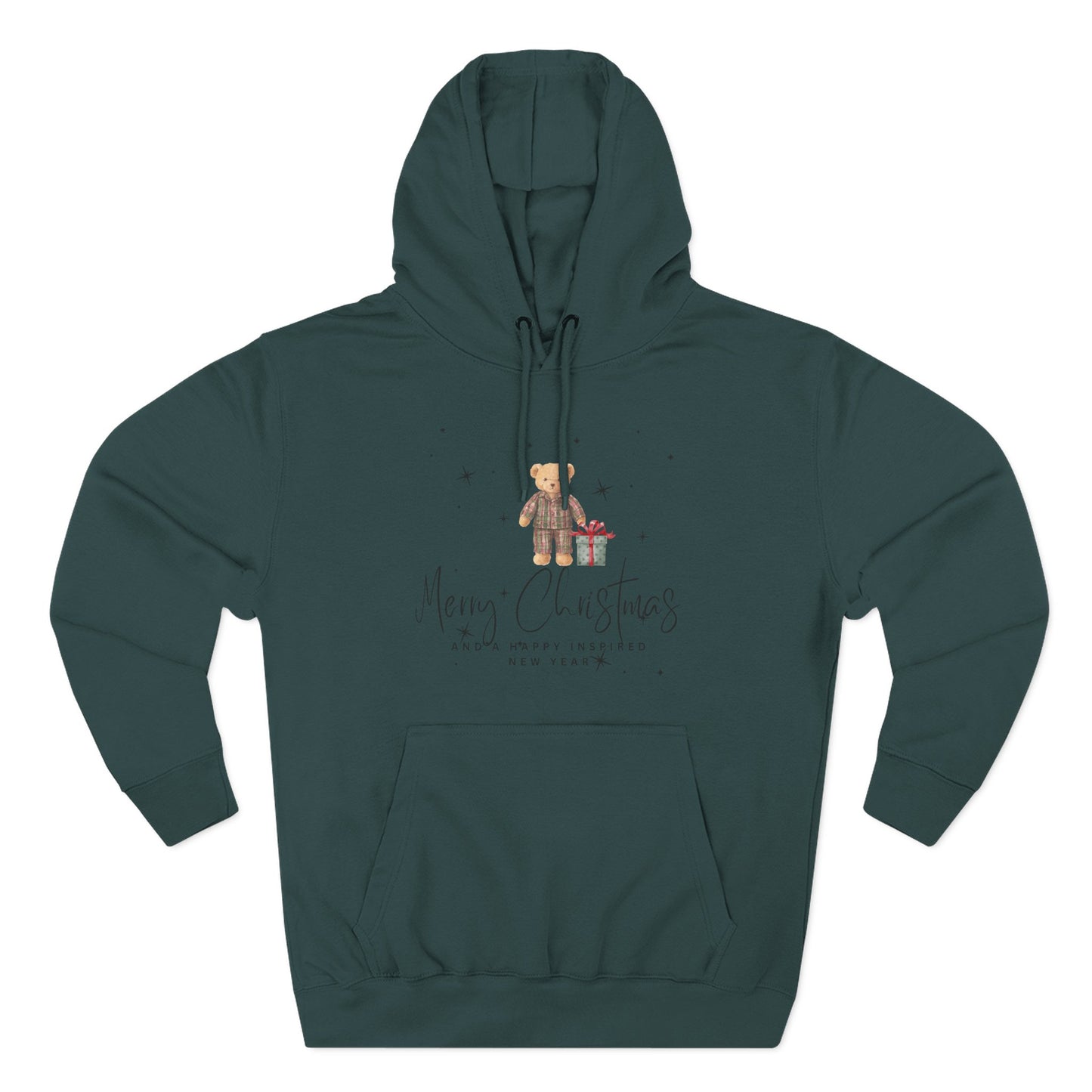 INSPIRED  SPECIAL CHRISTMAS Edition Bear Hoodie UNISEX
