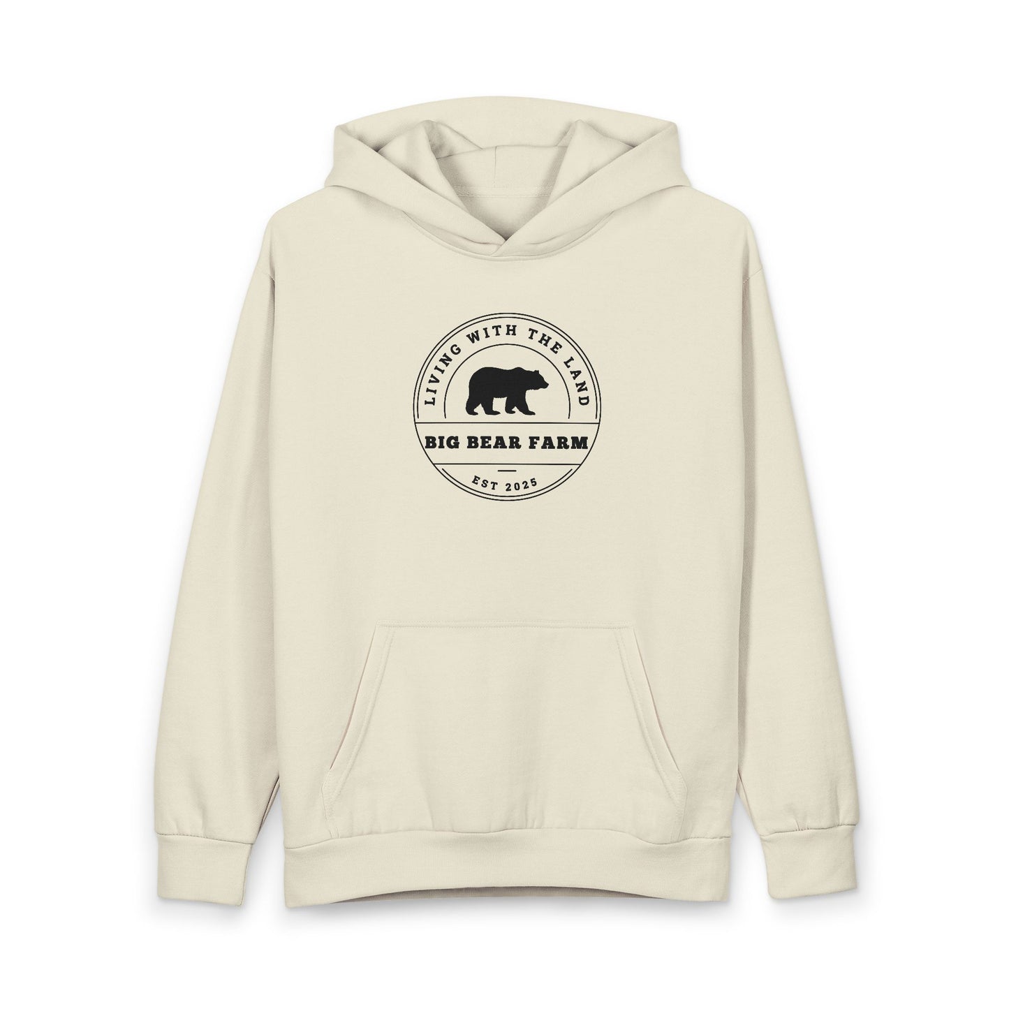 INSPIRED BIG Bear Farm Logo Hoodie