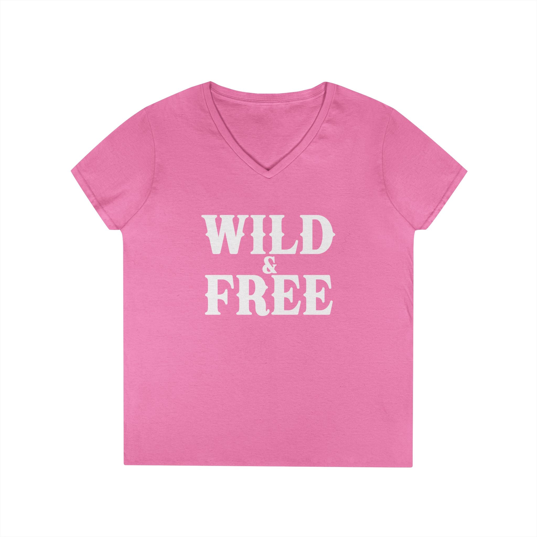 WILD AND FREE Ladies' V-Neck T-Shirt