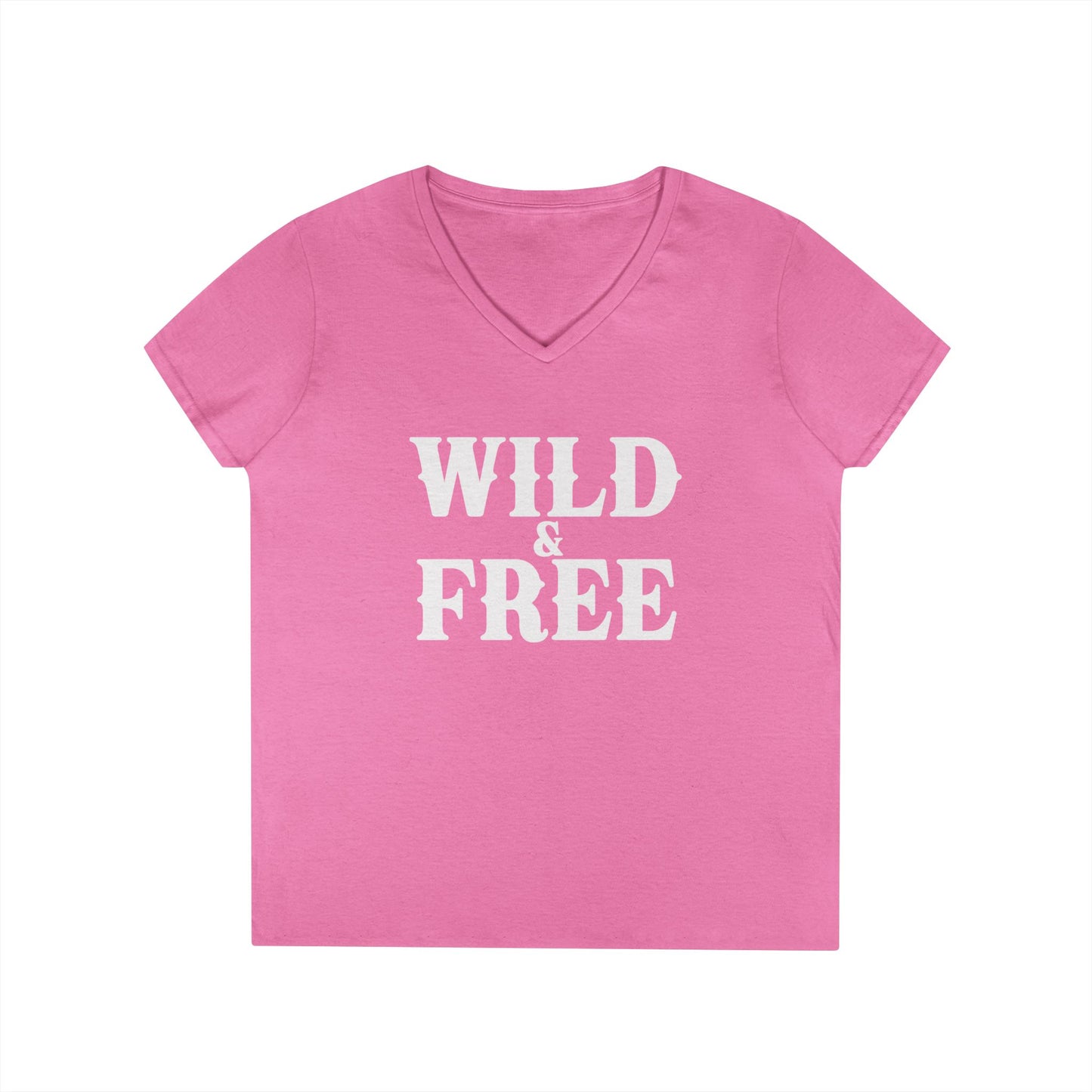 WILD AND FREE Ladies' V-Neck T-Shirt