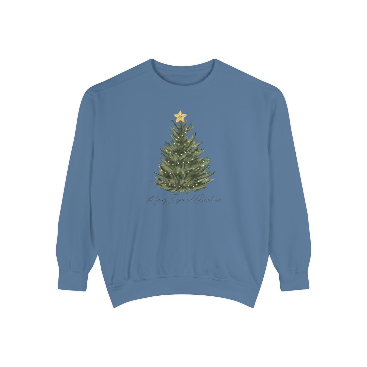 INSPIRED SPECIAL CHRISTMAS Tree EDITION UNISEX Garment-Dyed Sweatshirt