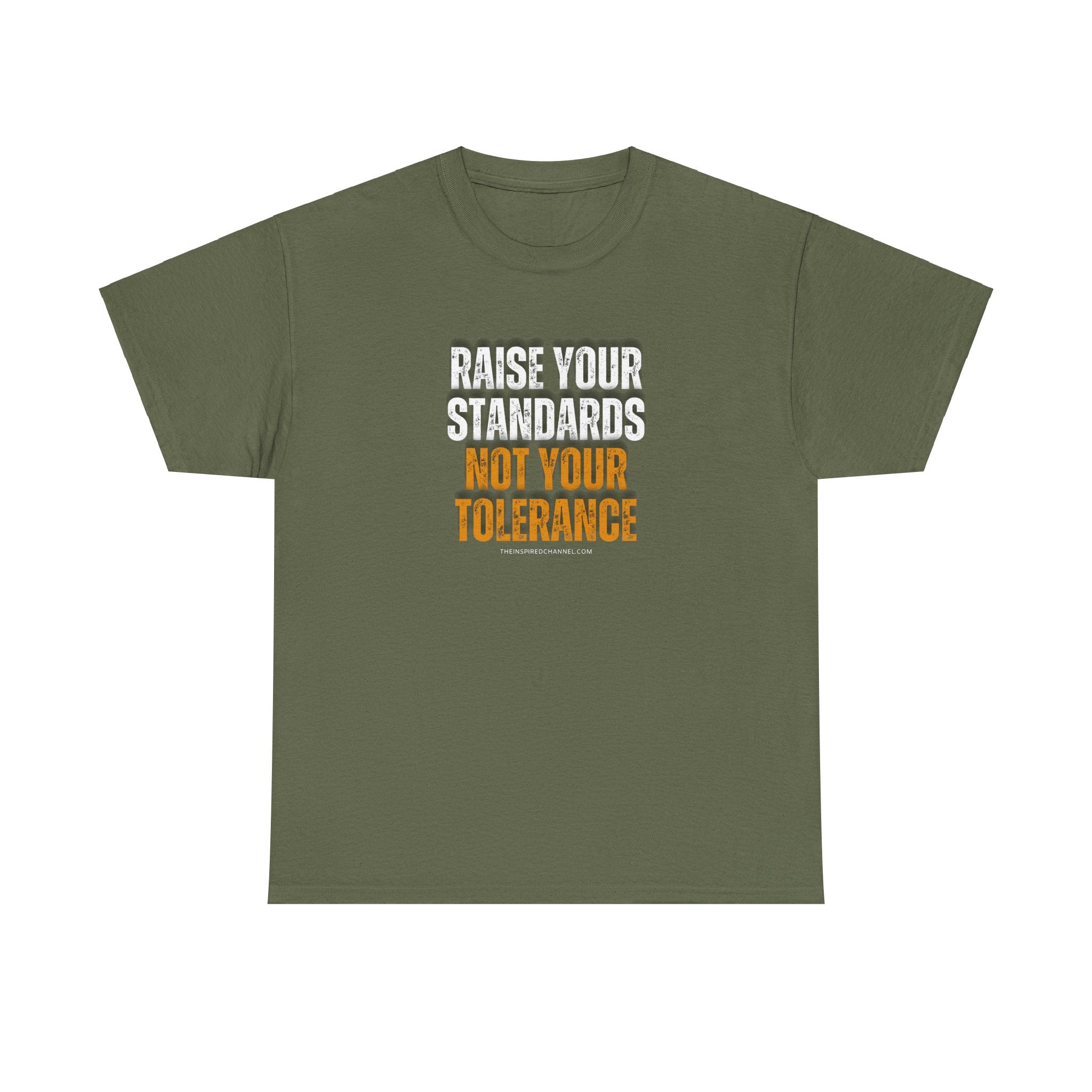 INSPIRED RAISE YOUR STANDARDS UNISEX Heavy Cotton Tee