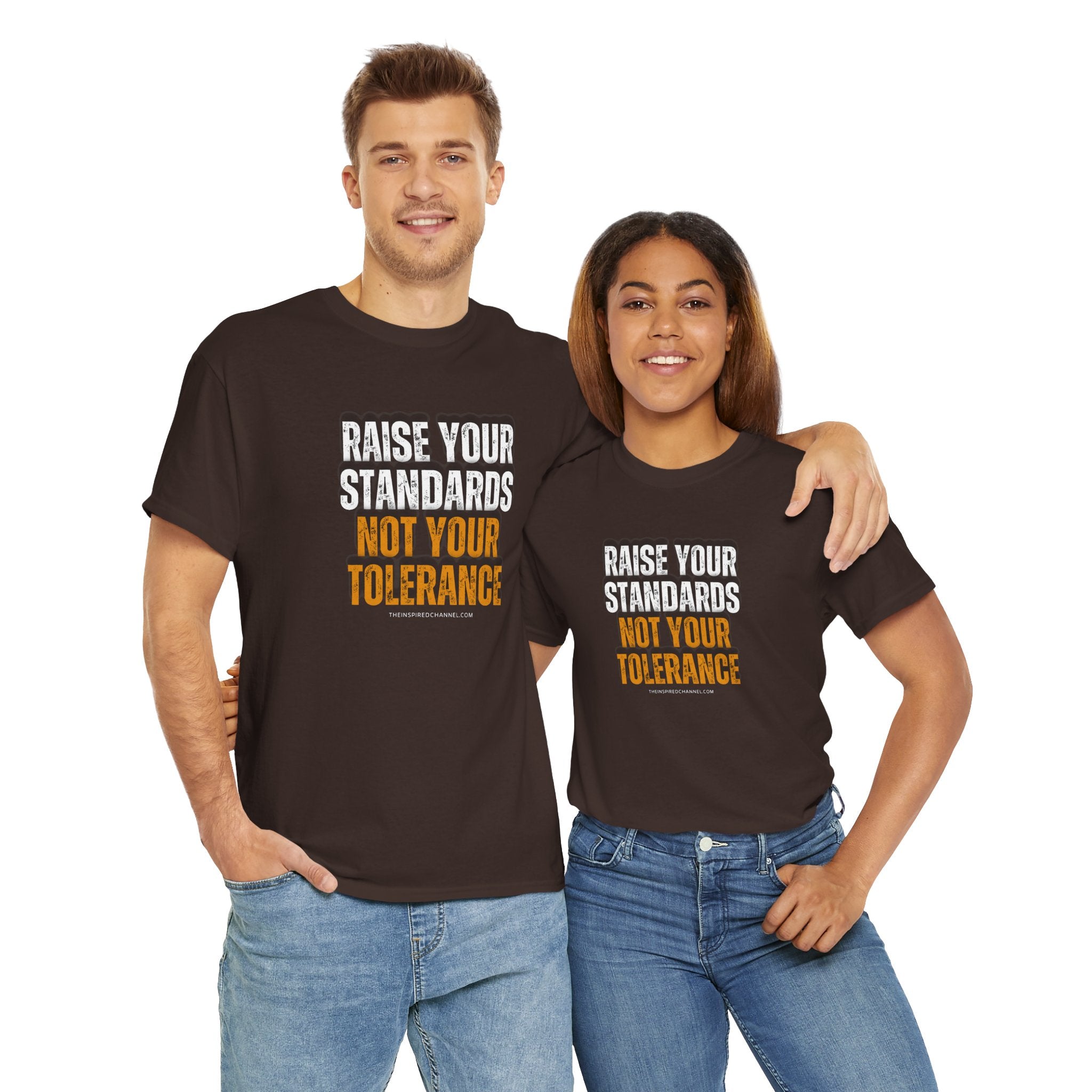 INSPIRED RAISE YOUR STANDARDS UNISEX Heavy Cotton Tee