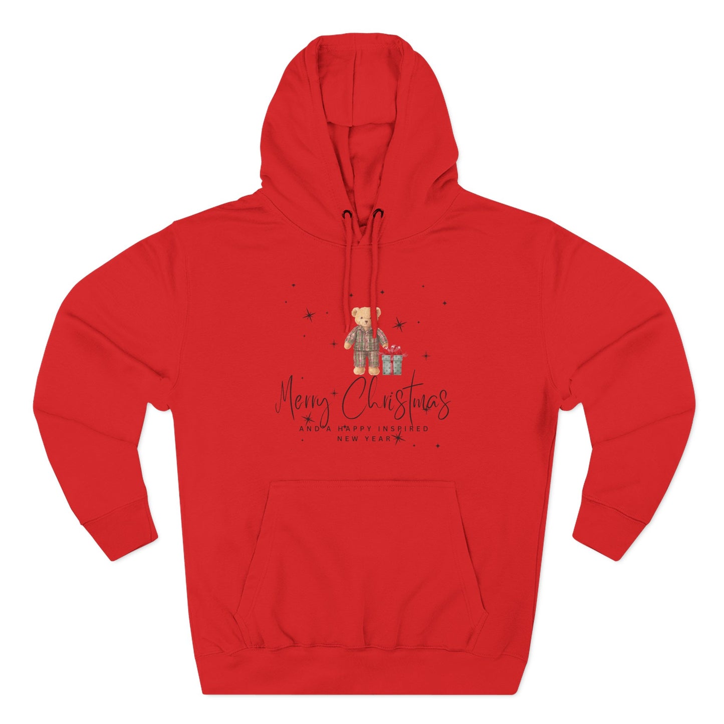 INSPIRED  SPECIAL CHRISTMAS Edition Bear Hoodie UNISEX
