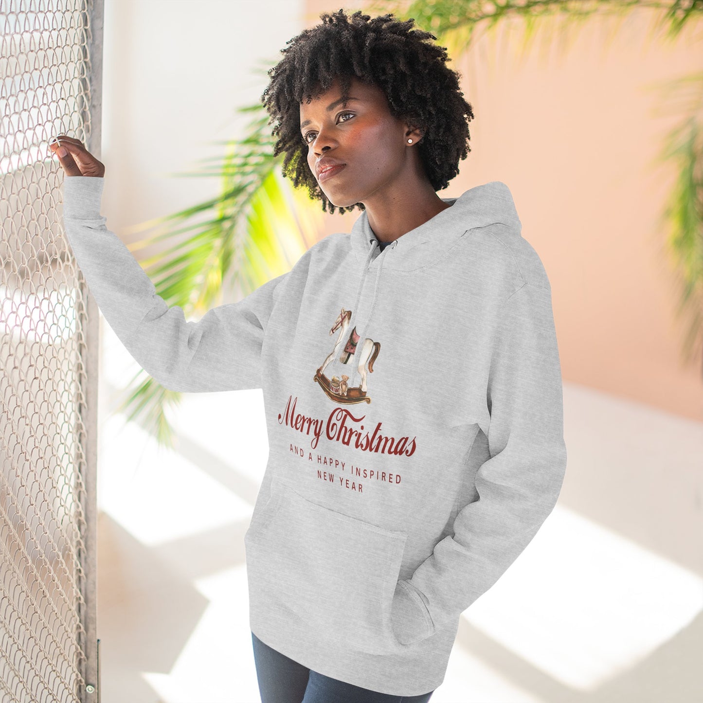 INSPIRED  SPECIAL CHRISTMAS Edition Horse Hoodie UNISEX