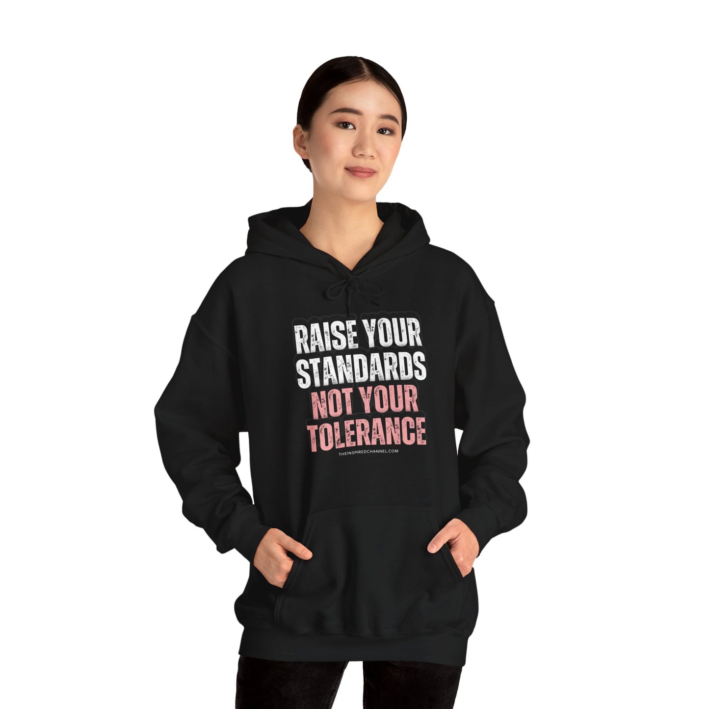 INSPIRED RAISE YOUR STANDARDS Unisex Heavy Blend™ Hooded Sweatshirt