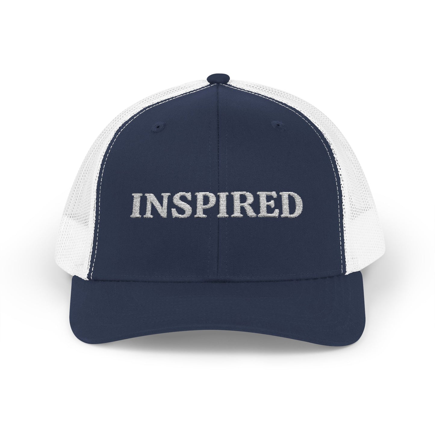 Inspired Snapback Trucker Cap — Rhinestone 'INSPIRED' Mesh Hat