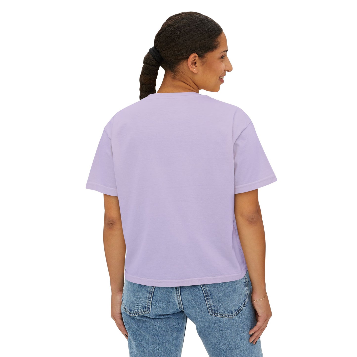 INSPIRED Big Bear Farm Women's Boxy Tee — Minimal Rustic Bear Logo, Est. 2025