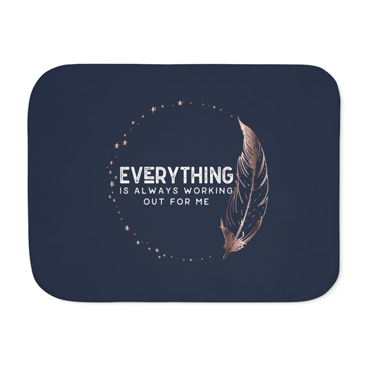 INSPIRED Everything is ... Sherpa Blanket, Two Colors