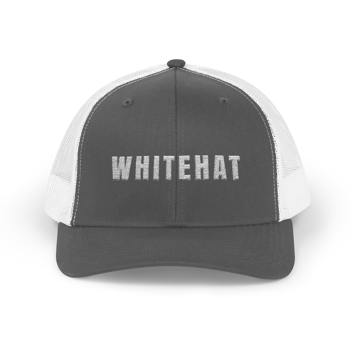 INSPIRED WHITEHAT Trucker Cap  Embroidered Mesh Snapback