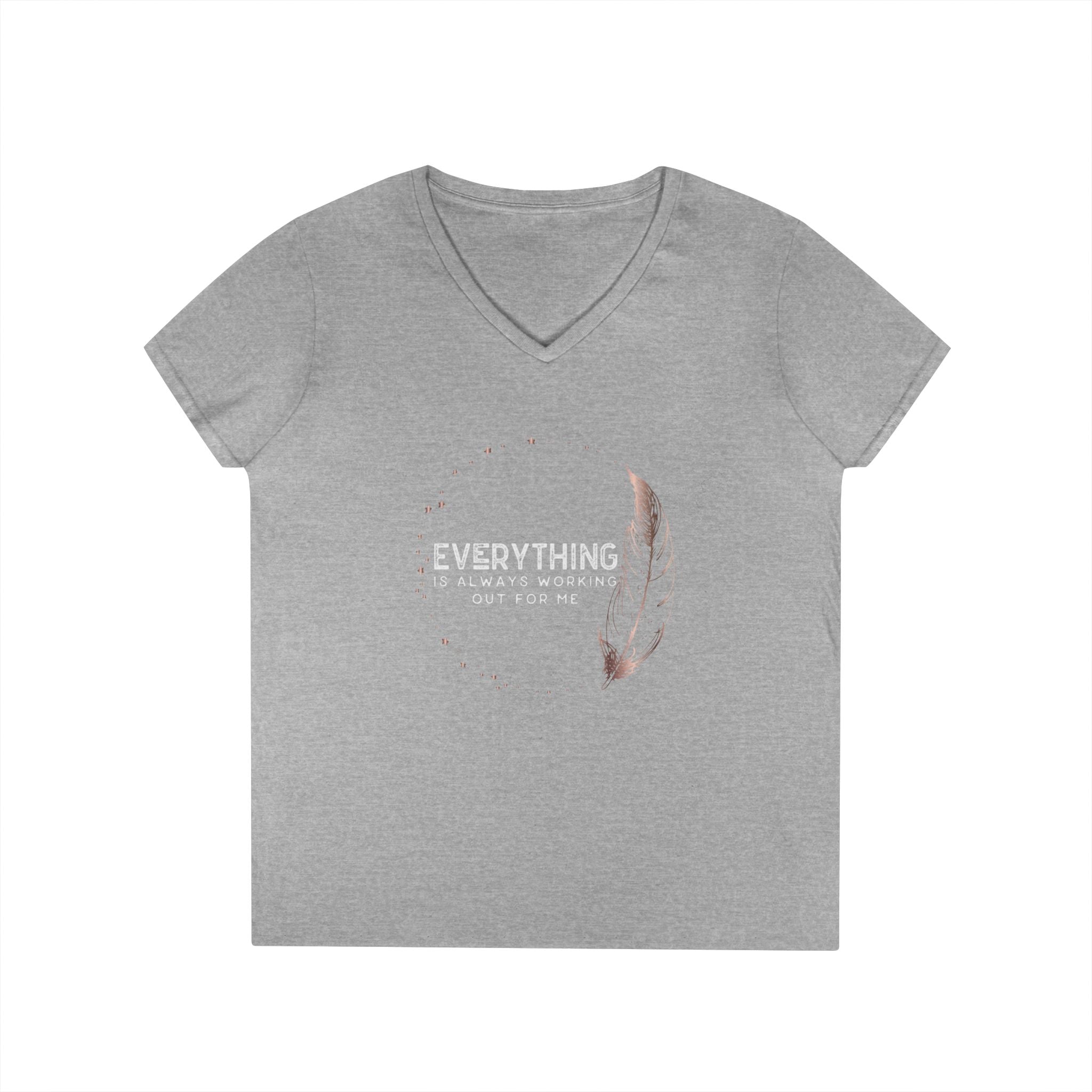 EVERYTHING IS ALWAYS... Ladies' V-Neck T-Shirt