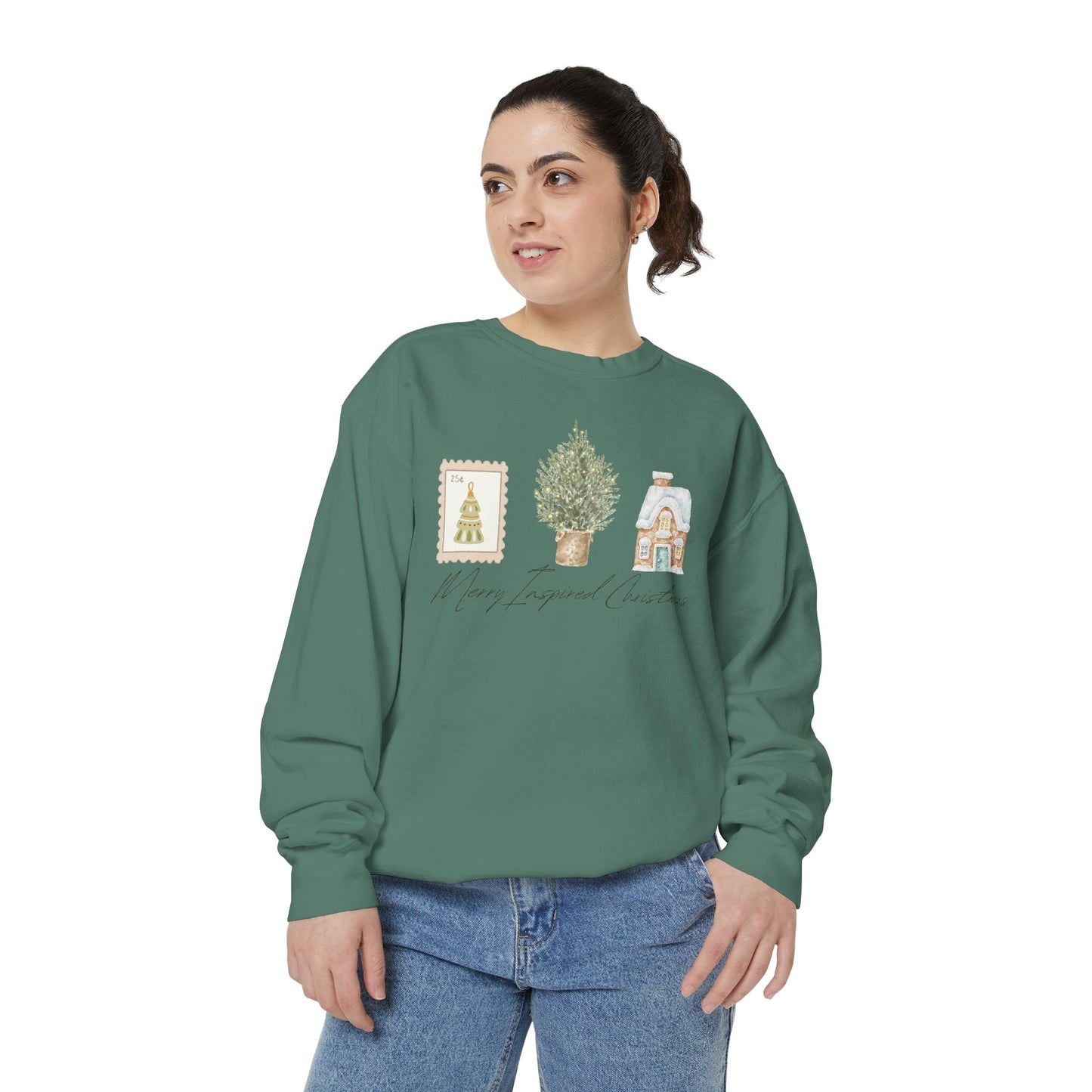 INSPIRED SPECIAL CHRISTMAS EDITION PC UNISEX Garment-Dyed Sweatshirt