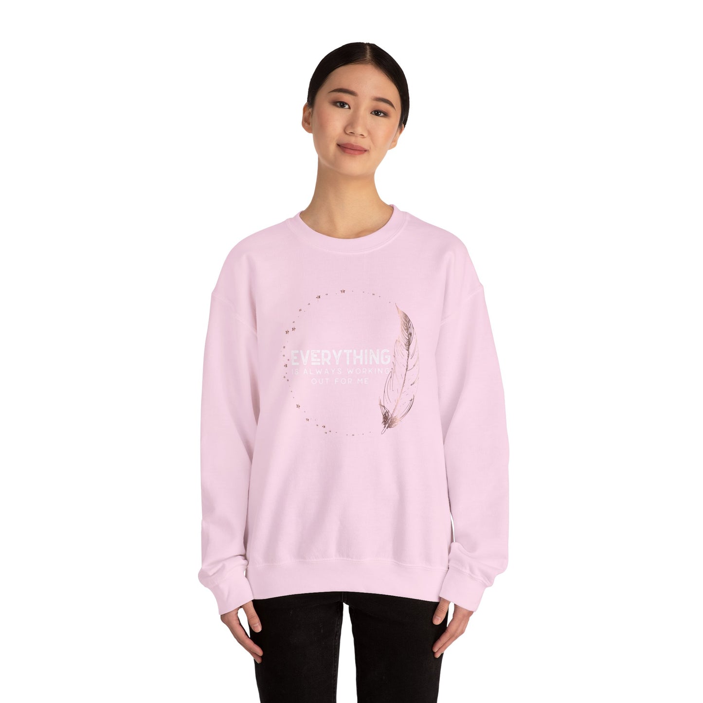 INSPIRED Women Everything is always... Heavy Blend Crewneck Sweatshirt