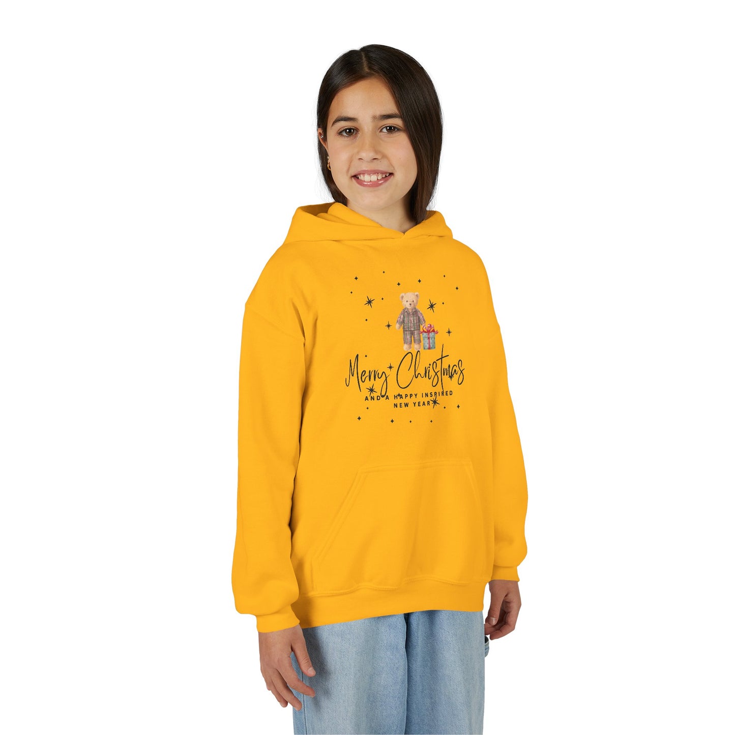 INSPIRED Youth Christmas Teddy Holiday Hoodie