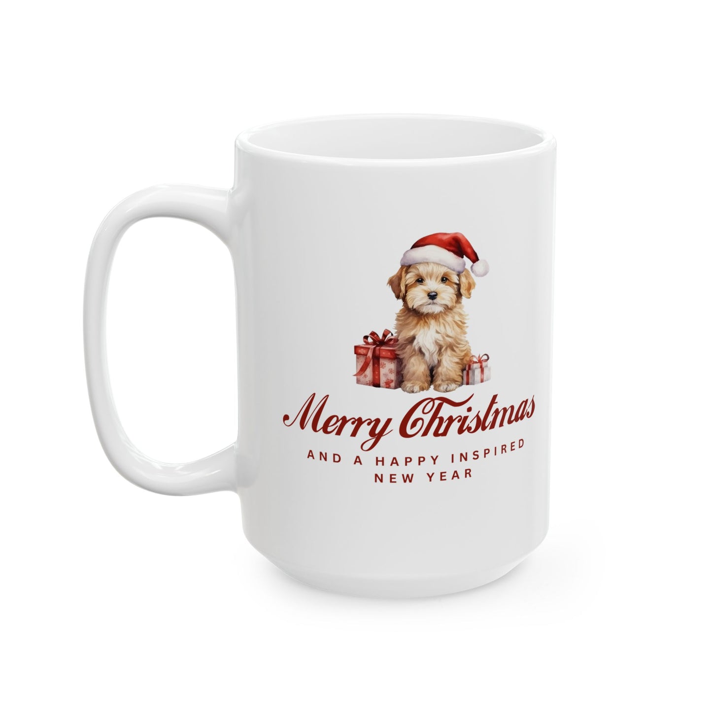 INSPIRED SPECIAL CHRISTMAS Edition  Dog Ceramic Mug  Coffee Cup