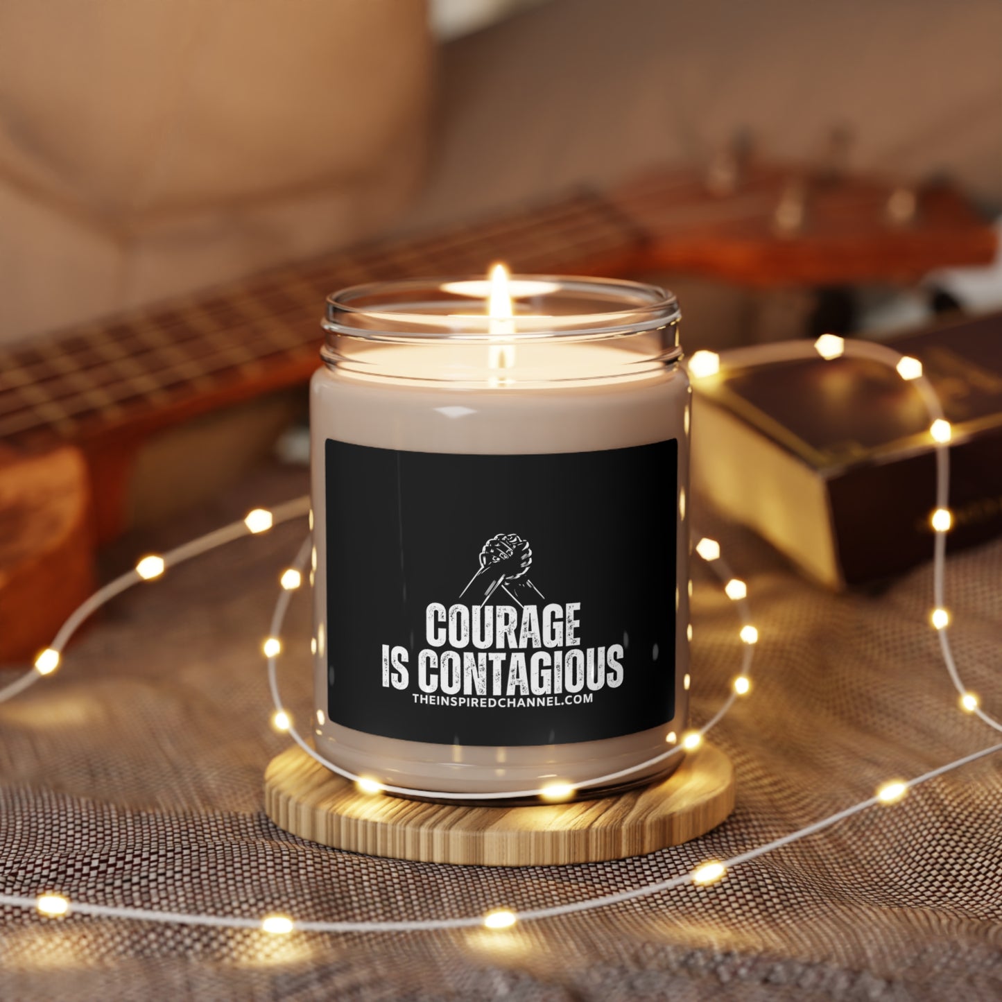 INSPIRED Courage Is Contagious Scented Soy Candle, 9oz