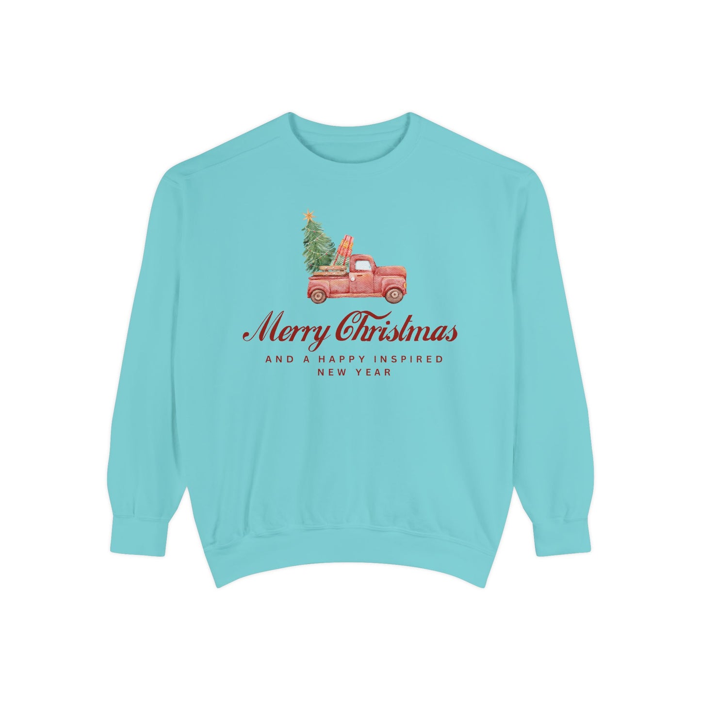 INSPIRED SPECIAL CHRISTMAS EDITION Truck UNISEX Garment-Dyed Sweatshirt
