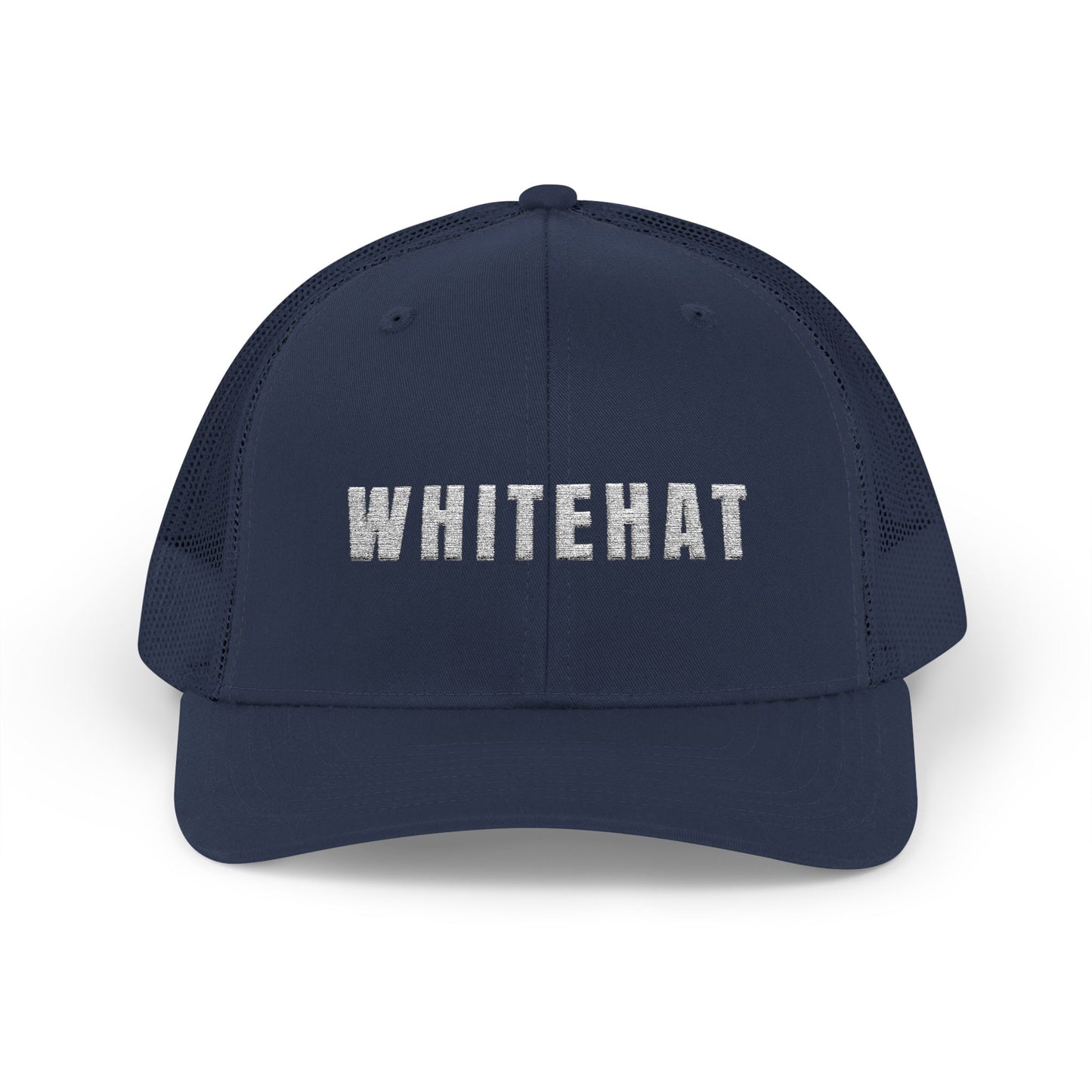 INSPIRED WHITEHAT Trucker Cap  Embroidered Mesh Snapback