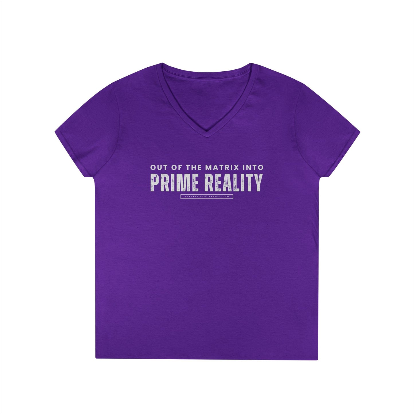 PRIME REALITY Ladies' V-Neck T-Shirt