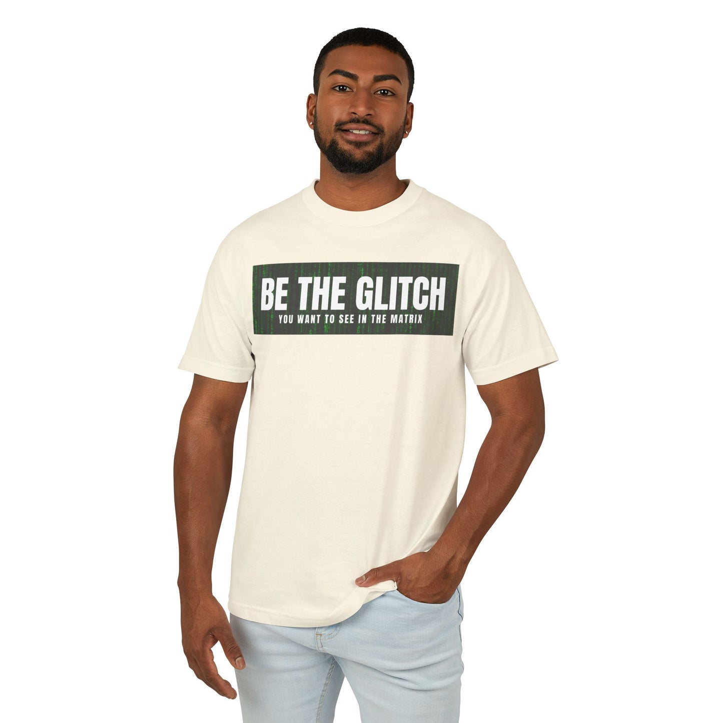 BE THE GLITCH UNISEX Garment-Dyed Heavyweight Cotton Tee