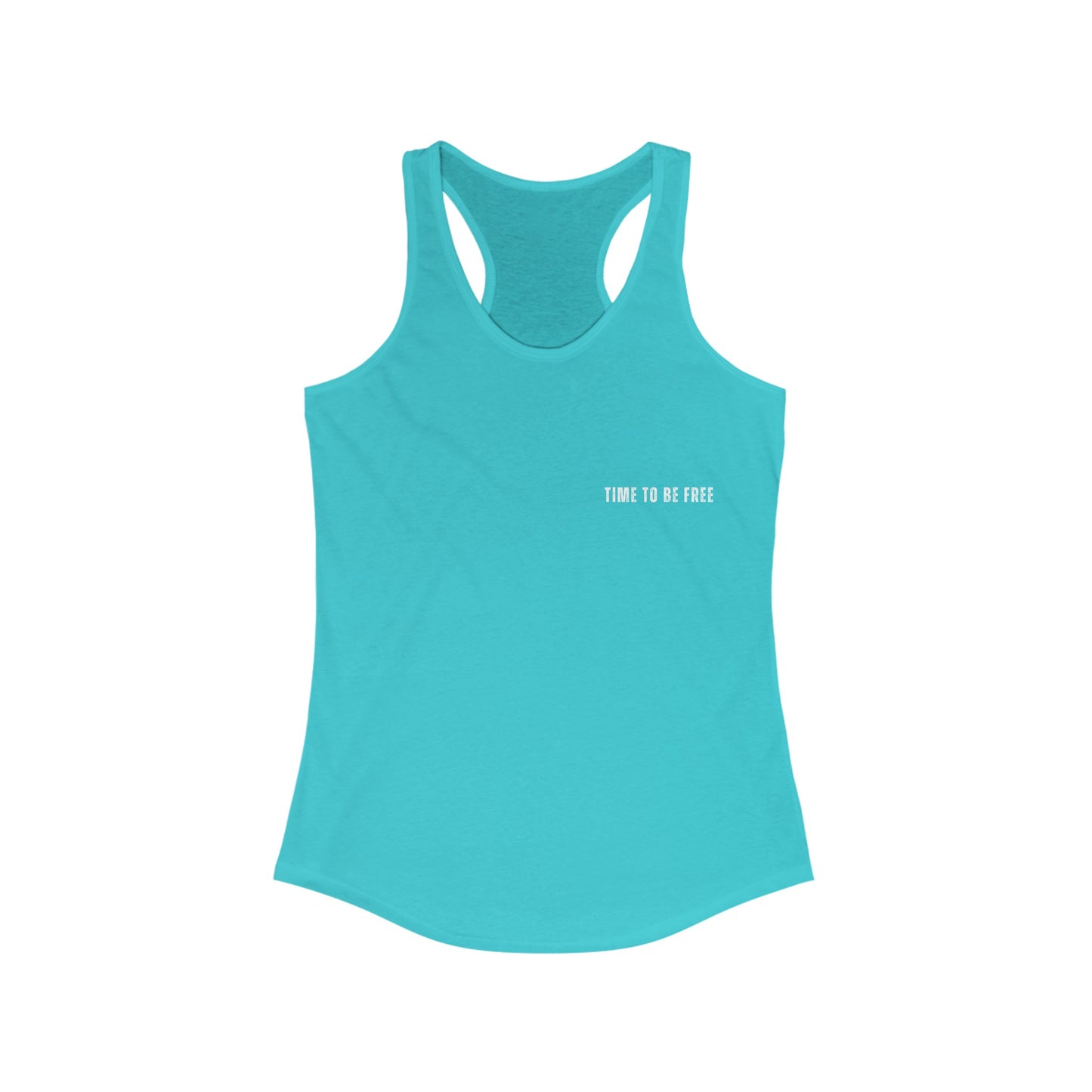 INSPIRED Time To Be Free WS WOMEN'S Racerback Tank