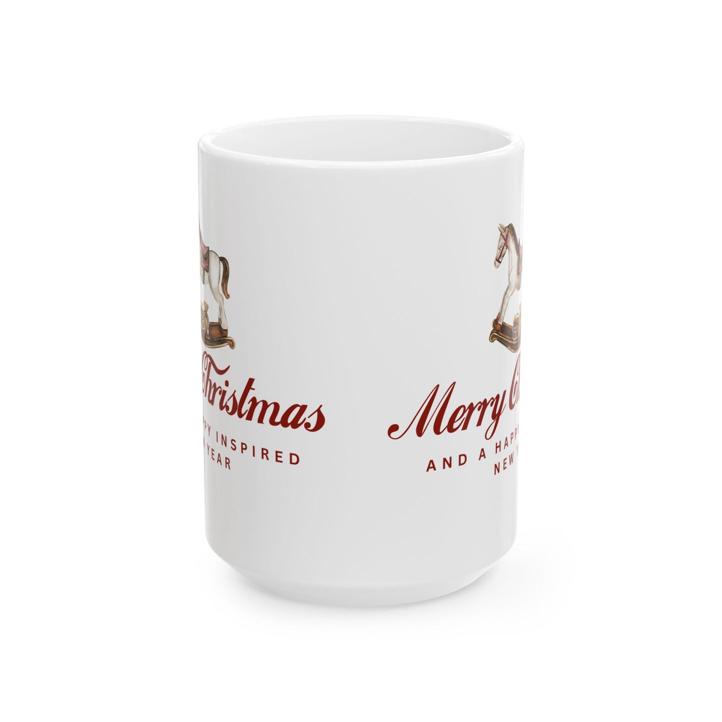 INSPIRED CHRISTMAS SPECIAL EDITION  Horse Ceramic Mug  Coffee Cup