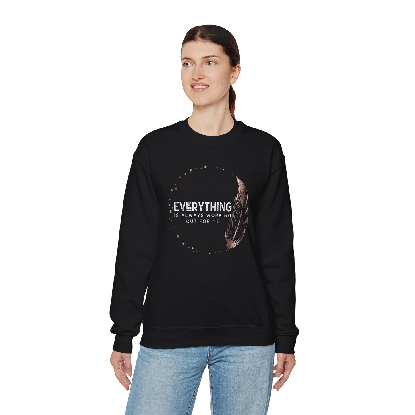 INSPIRED Women Everything is always... Heavy Blend Crewneck Sweatshirt