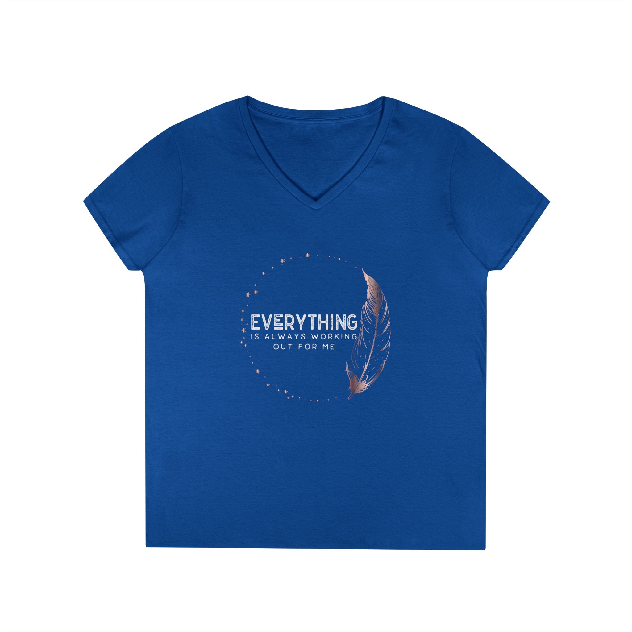 EVERYTHING IS ALWAYS... Ladies' V-Neck T-Shirt