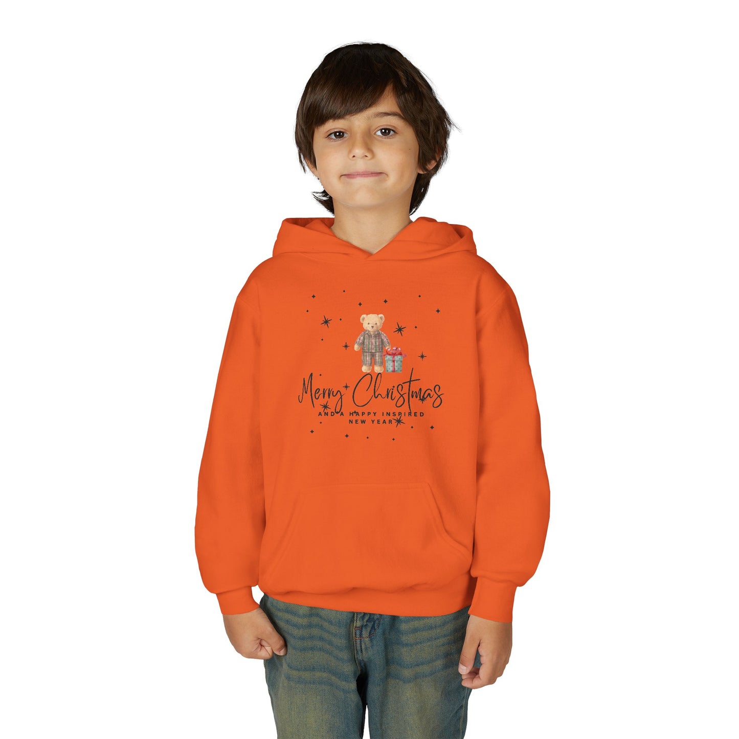 INSPIRED Youth Christmas Teddy Holiday Hoodie