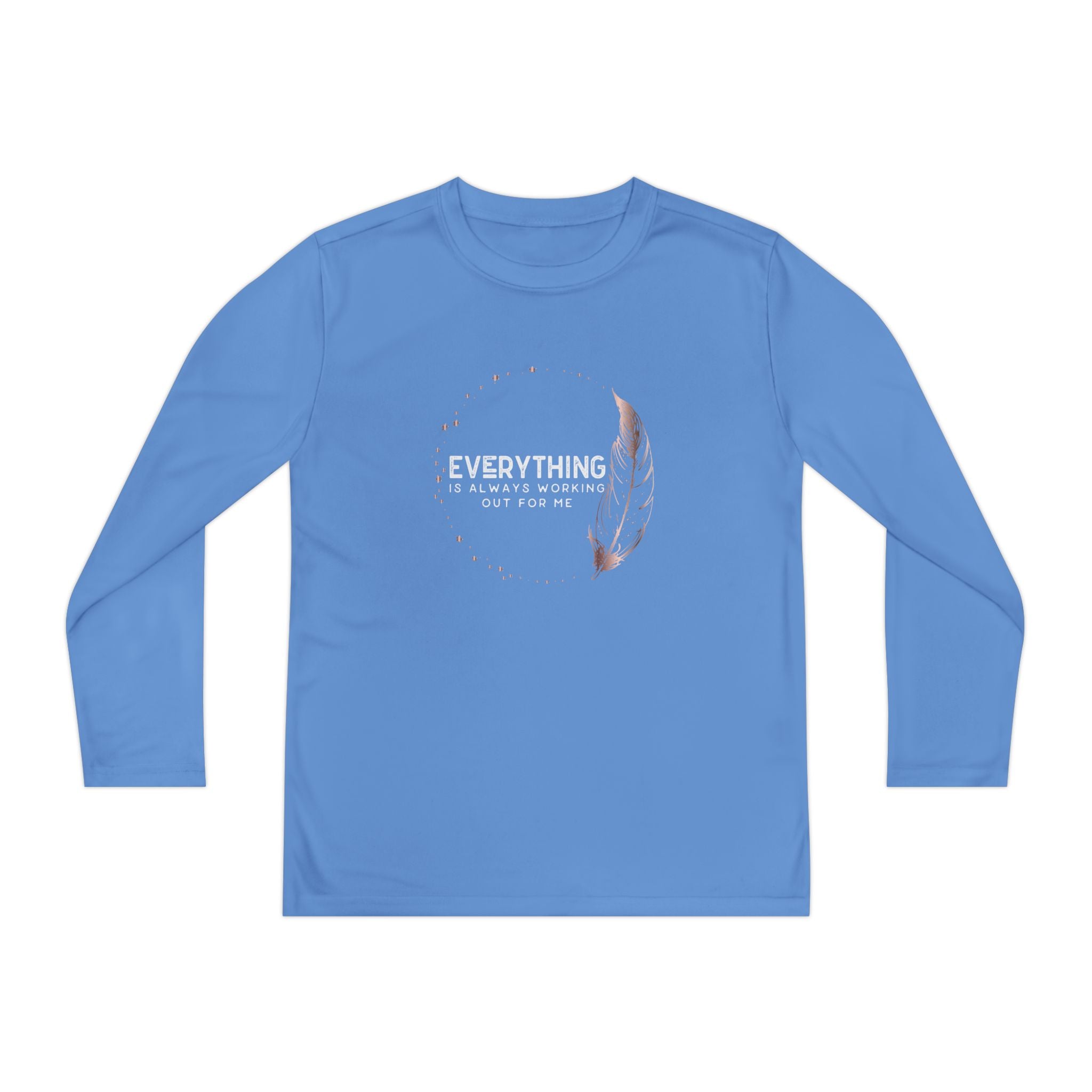 INSPIRED Everything Is Always... Youth Long Sleeve Competitor Tee