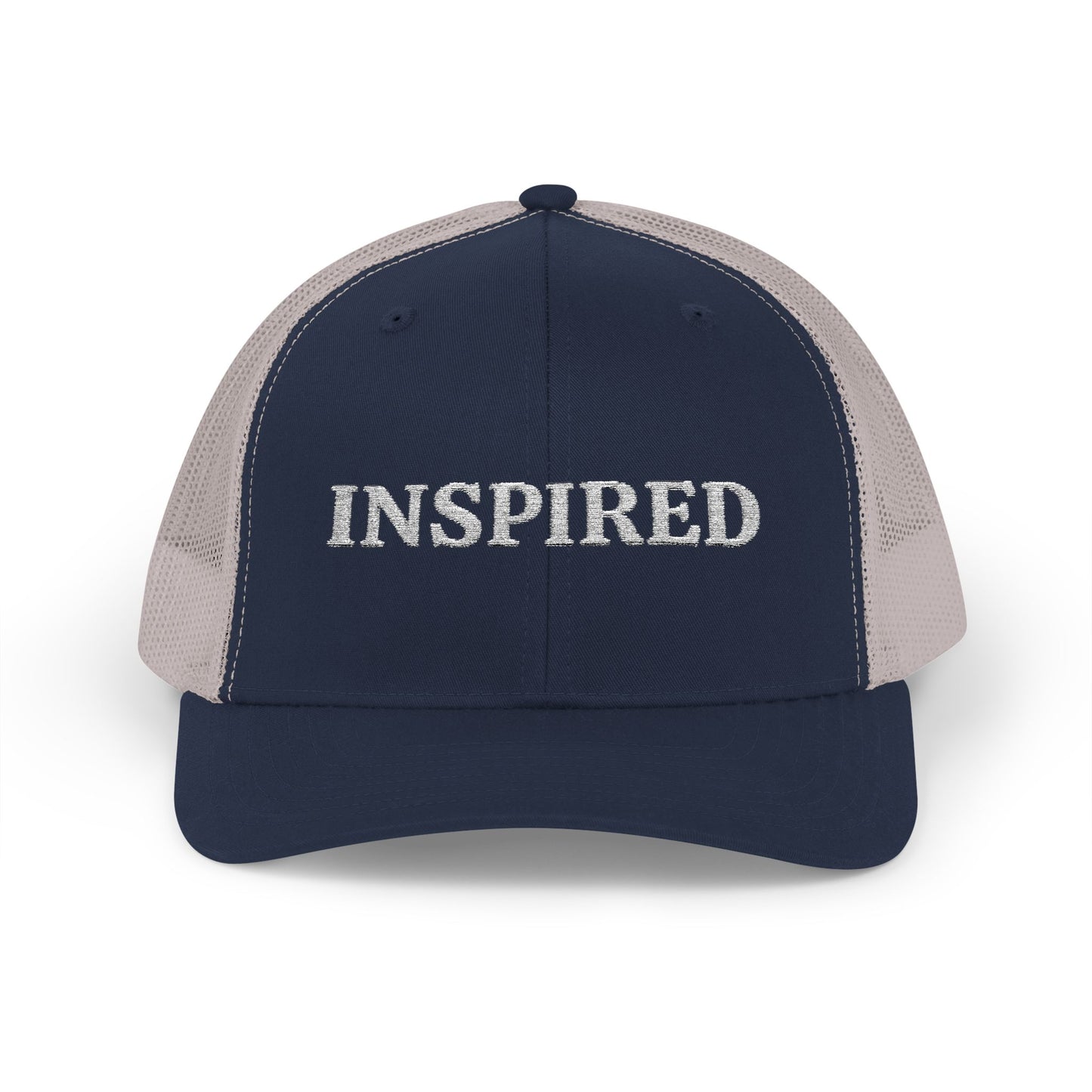 Inspired Snapback Trucker Cap — Rhinestone 'INSPIRED' Mesh Hat