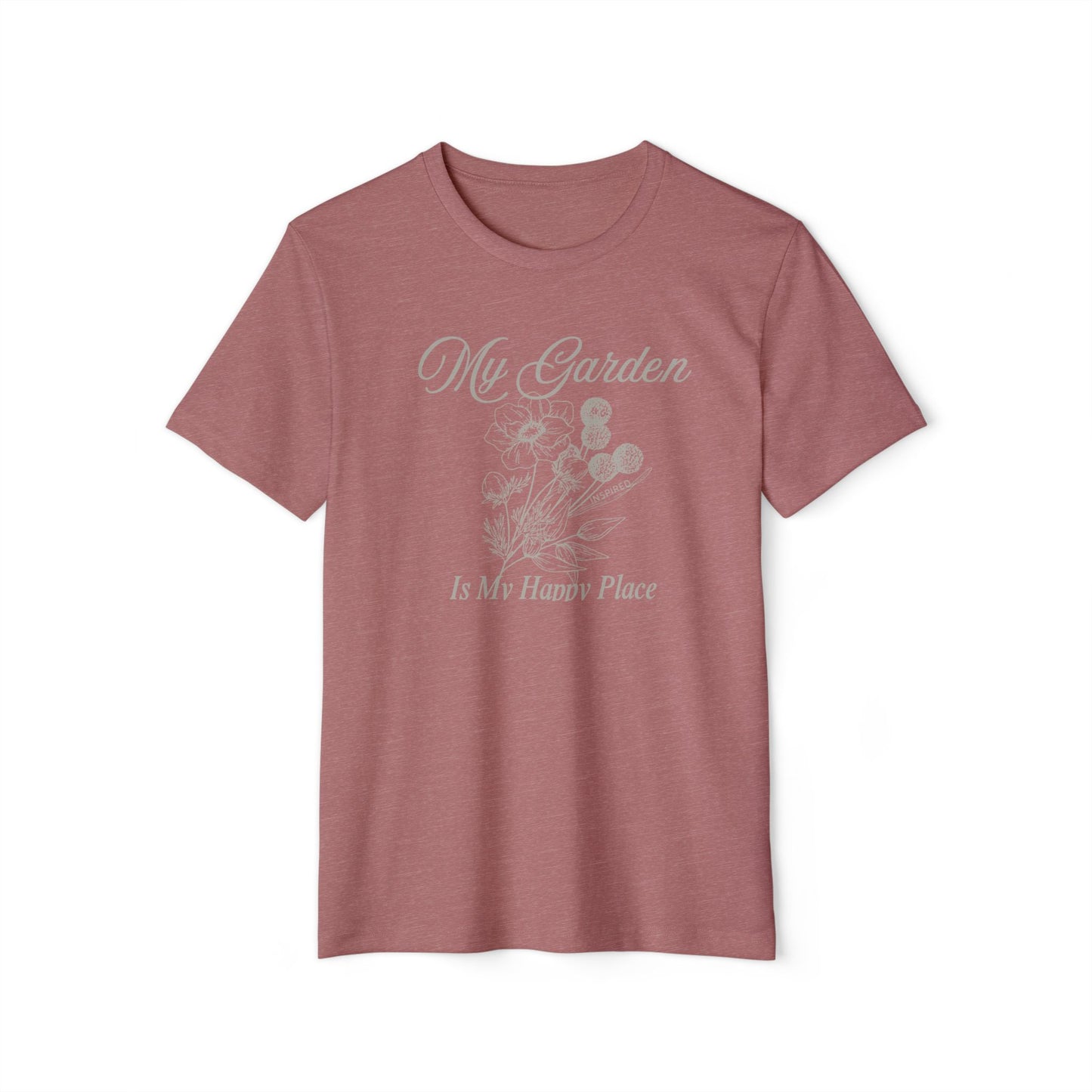 INSPIRED GARDEN M Unisex Recycled ORGANIC T-Shirt