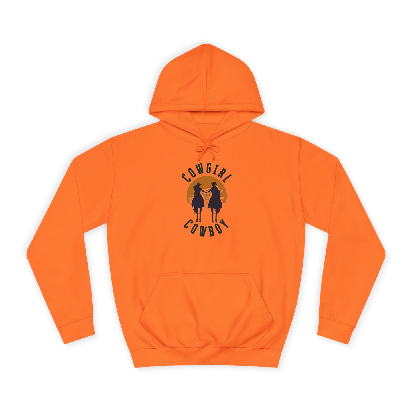 COWBOY AND COWGIRL UNISEX College Hoodie