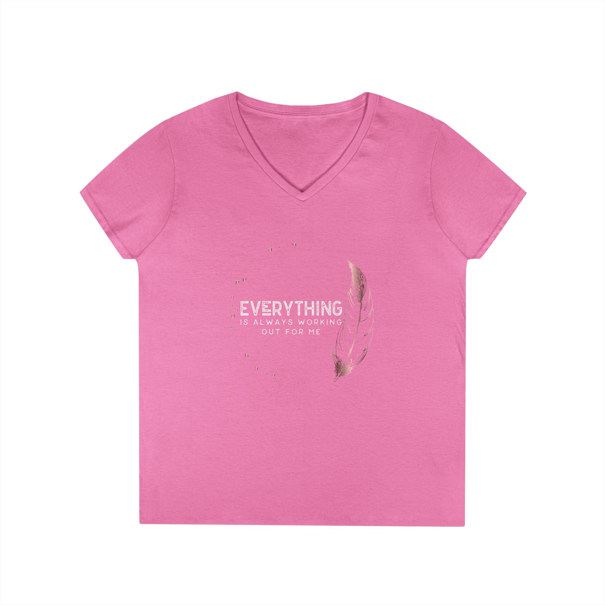 EVERYTHING IS ALWAYS... Ladies' V-Neck T-Shirt