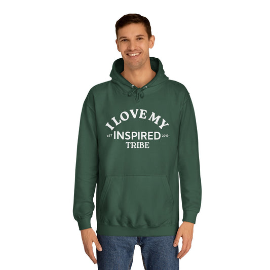 I LOVE MY INSPIRED TRIBE UNISEX College Hoodie