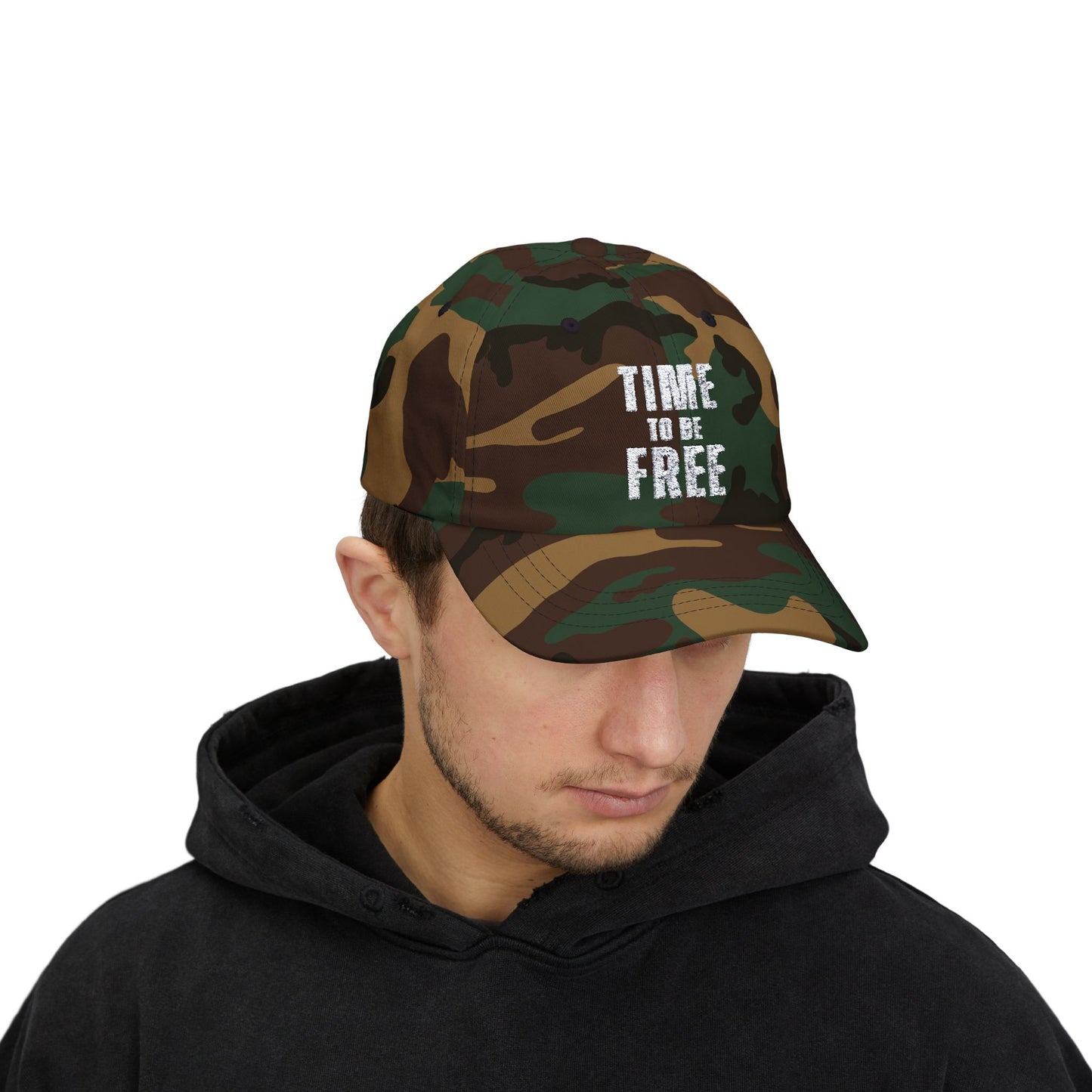 TIME TO BE FREE EMBROIDERED Classic Dad Cap