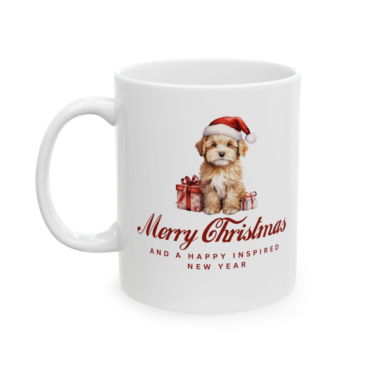 INSPIRED SPECIAL CHRISTMAS Edition  Dog Ceramic Mug  Coffee Cup