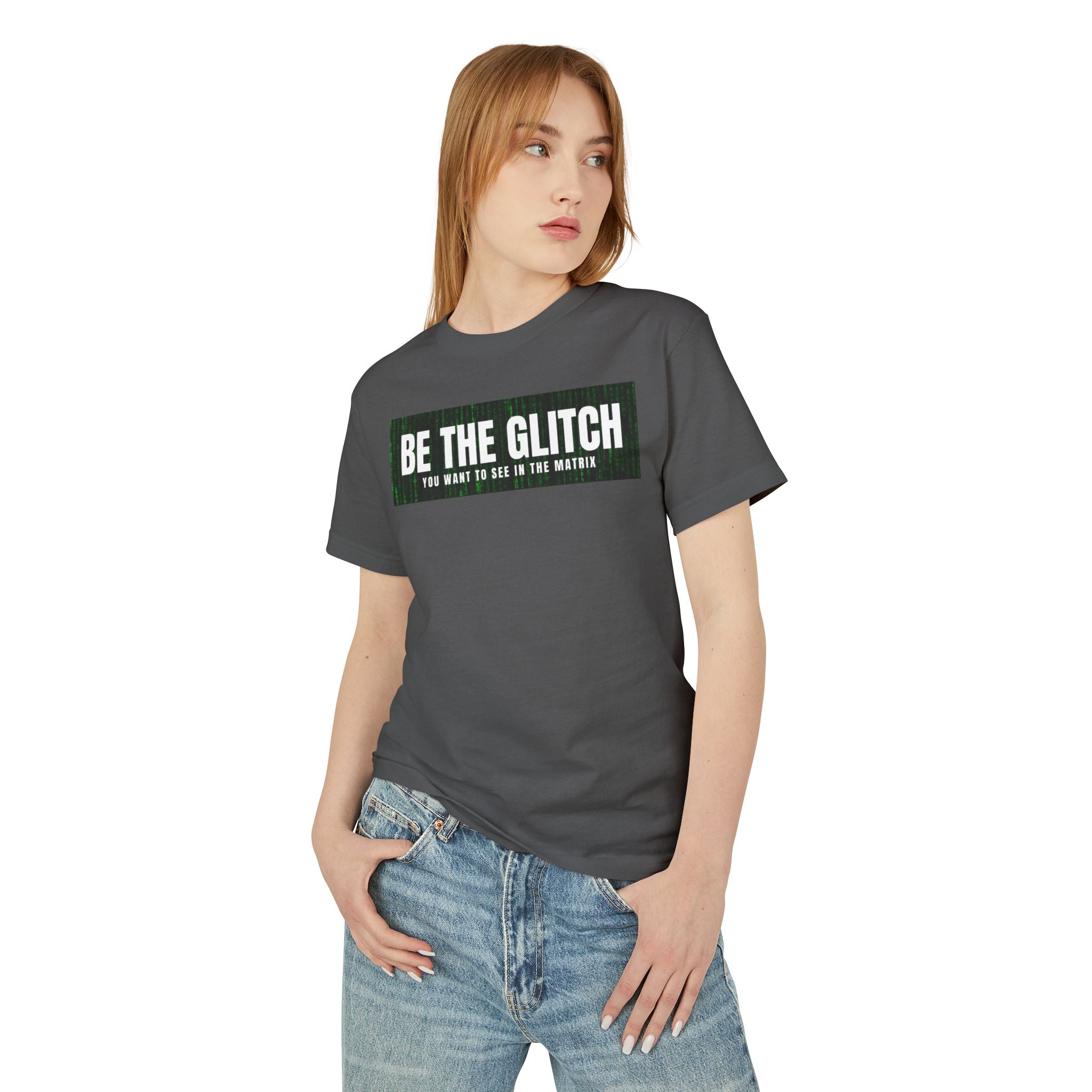 BE THE GLITCH UNISEX Garment-Dyed Heavyweight Cotton Tee