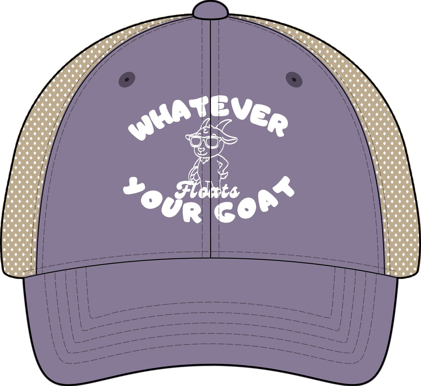 INSPIRED GOAT Women's Washed Mesh-Back Cap