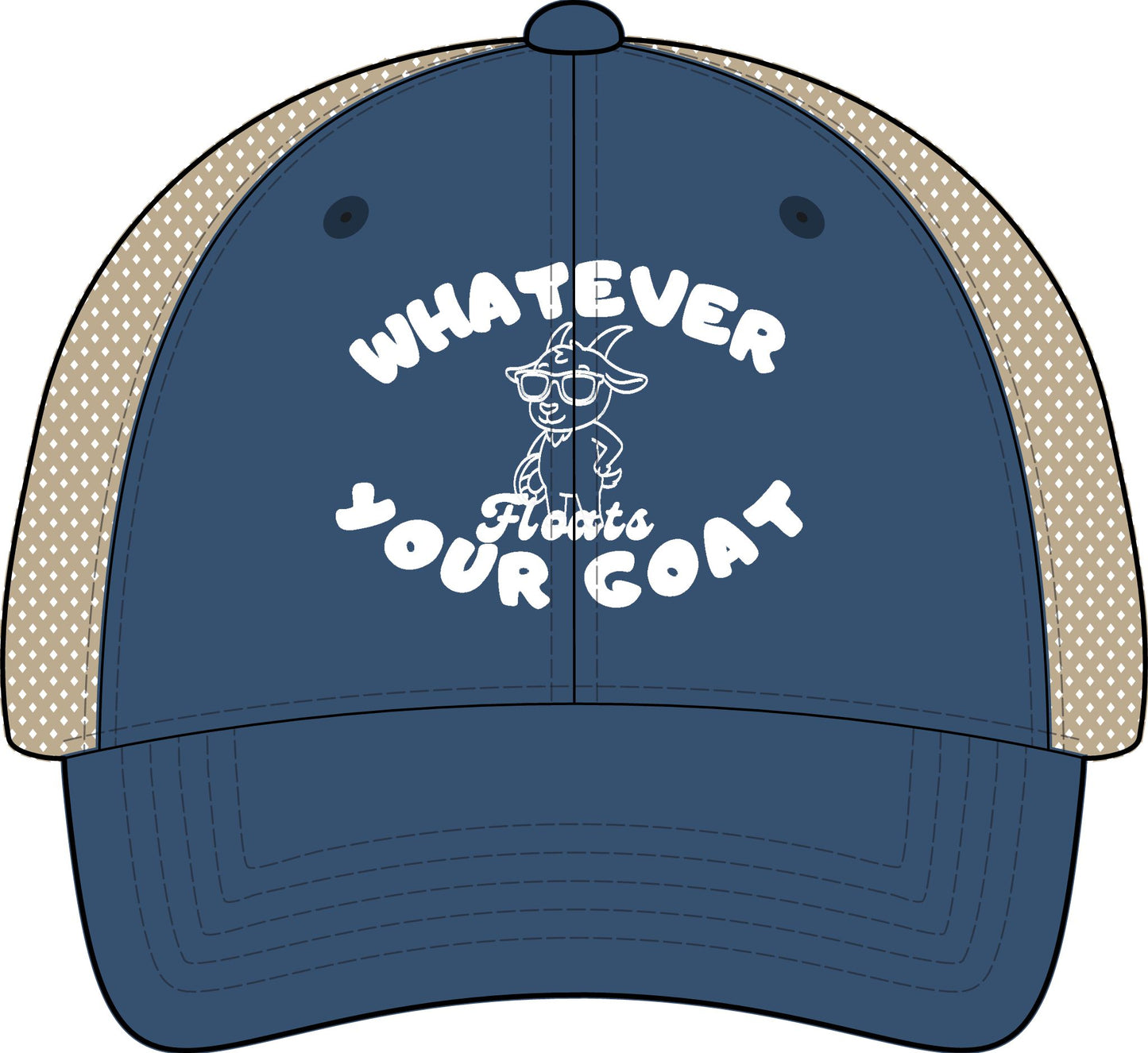INSPIRED GOAT Women's Washed Mesh-Back Cap
