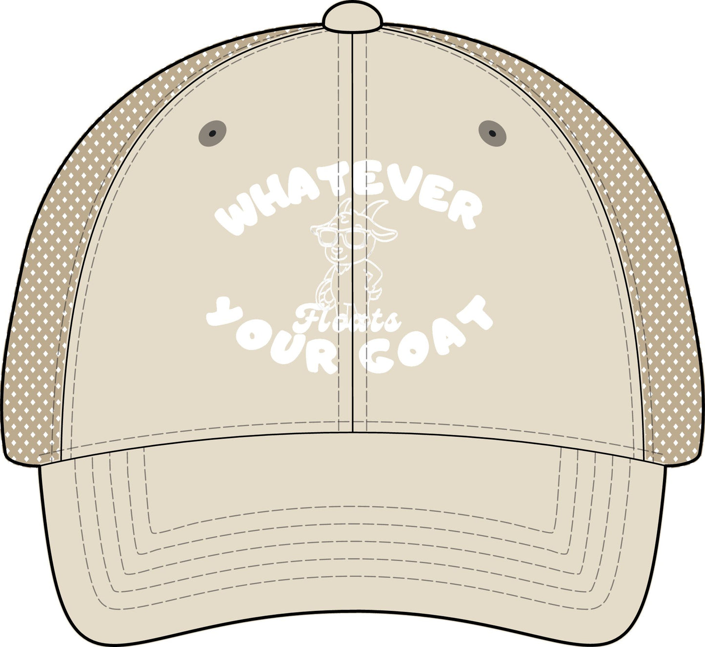 INSPIRED GOAT Women's Washed Mesh-Back Cap