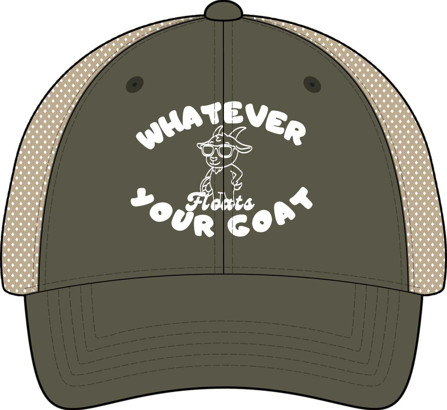 INSPIRED GOAT Women's Washed Mesh-Back Cap