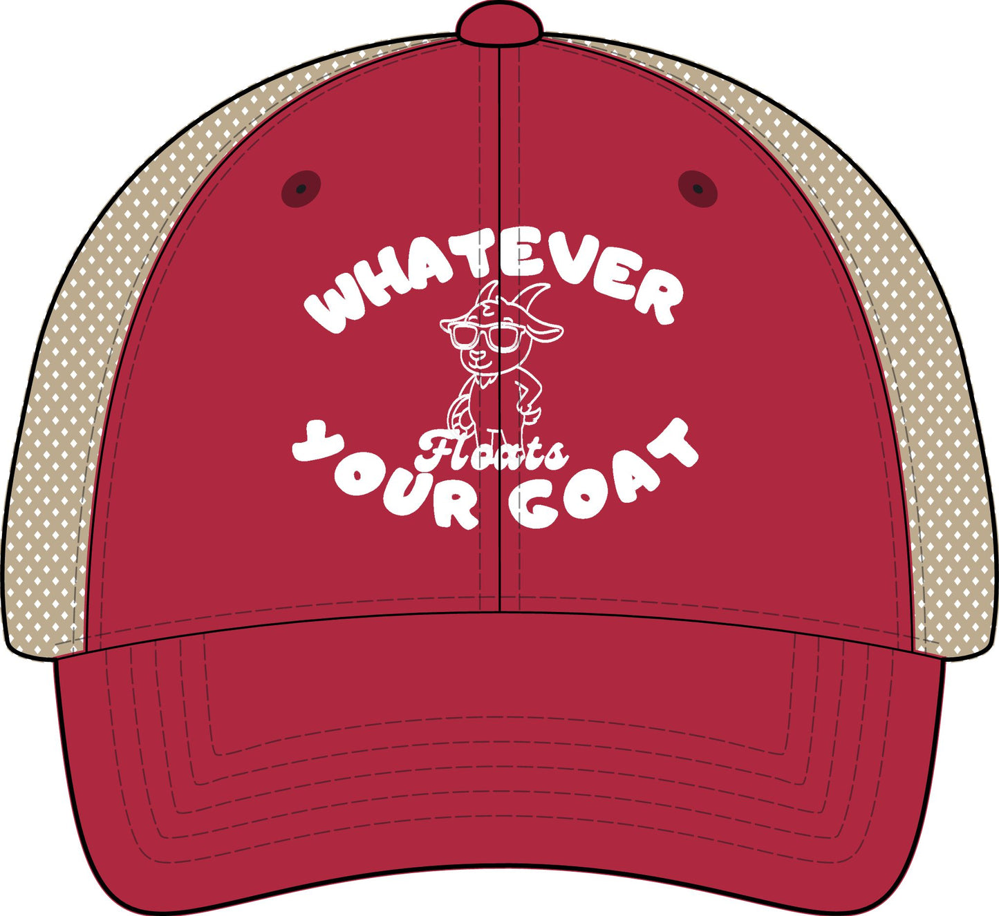 INSPIRED GOAT Women's Washed Mesh-Back Cap