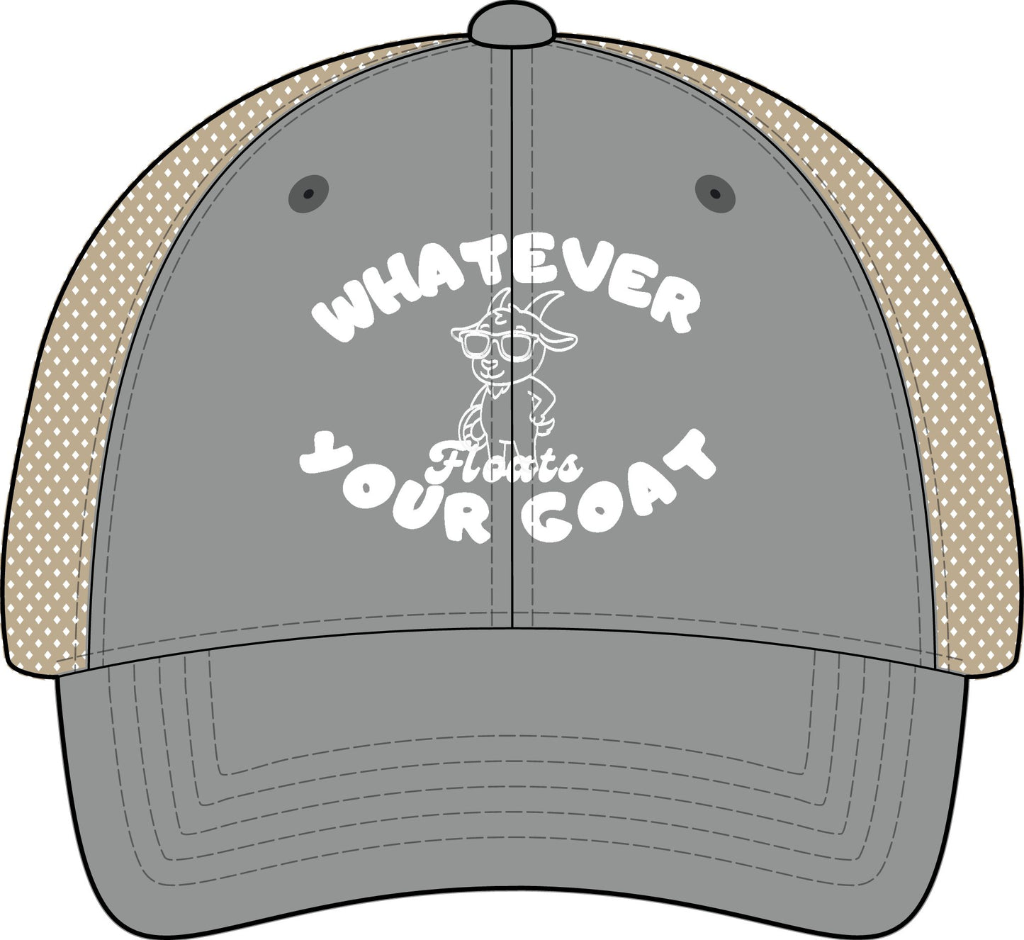 INSPIRED GOAT Women's Washed Mesh-Back Cap