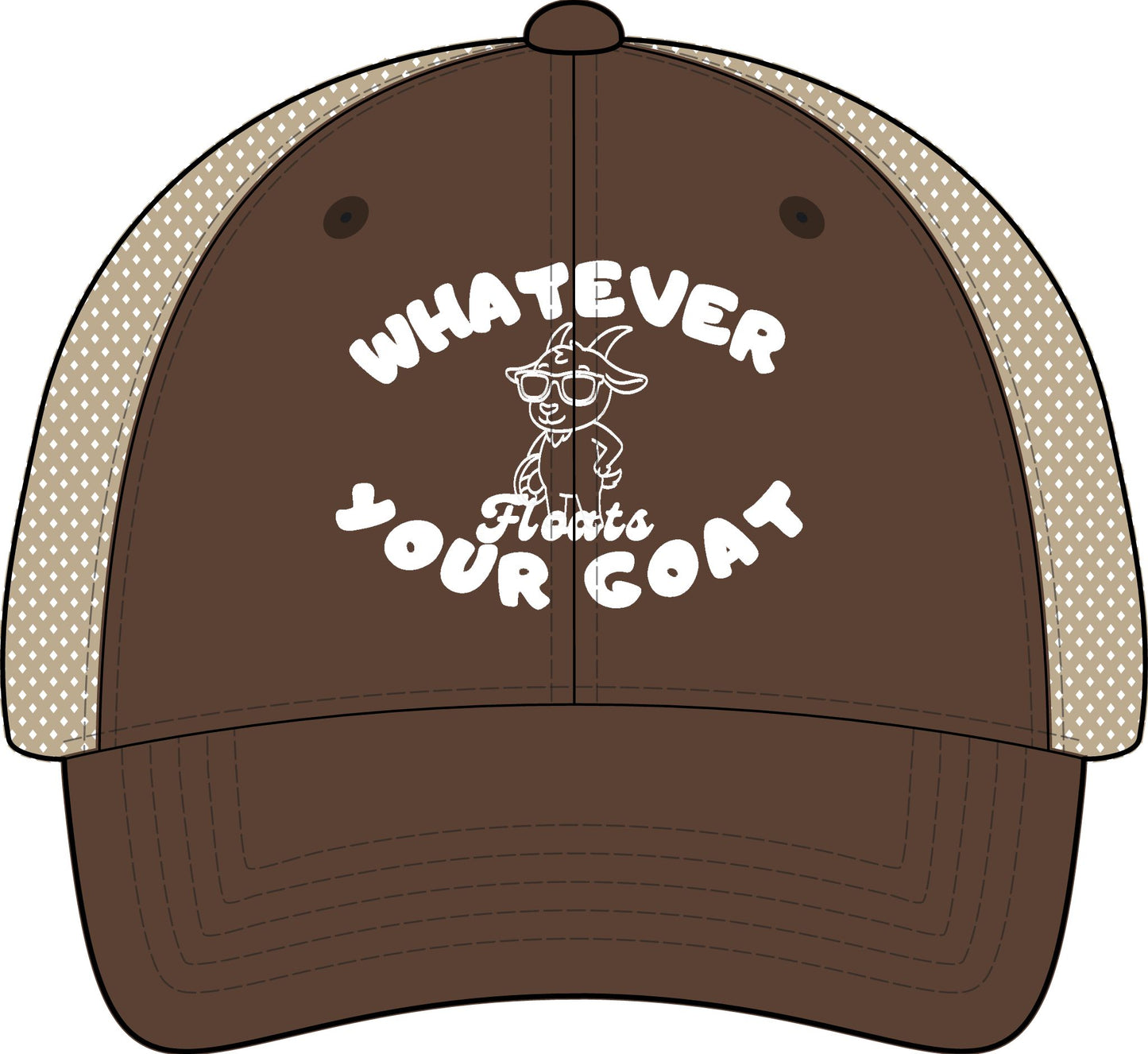 INSPIRED GOAT Women's Washed Mesh-Back Cap