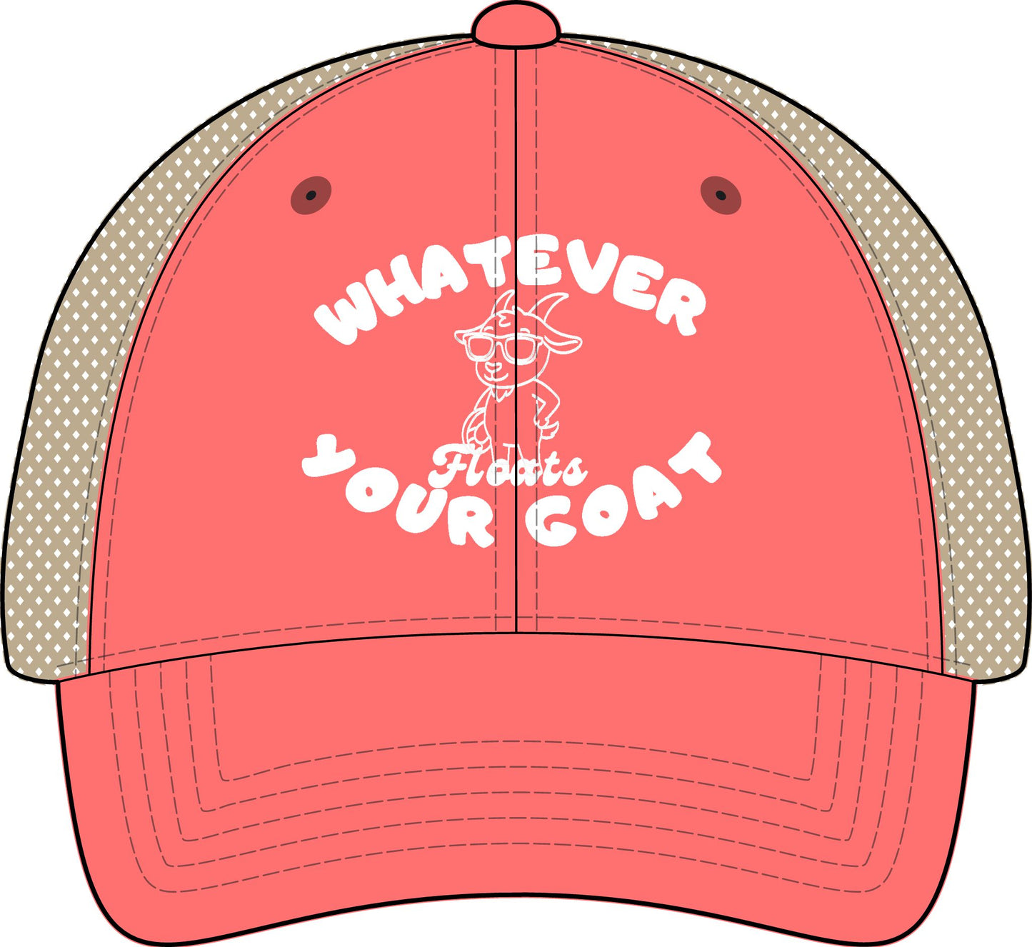 INSPIRED GOAT Women's Washed Mesh-Back Cap