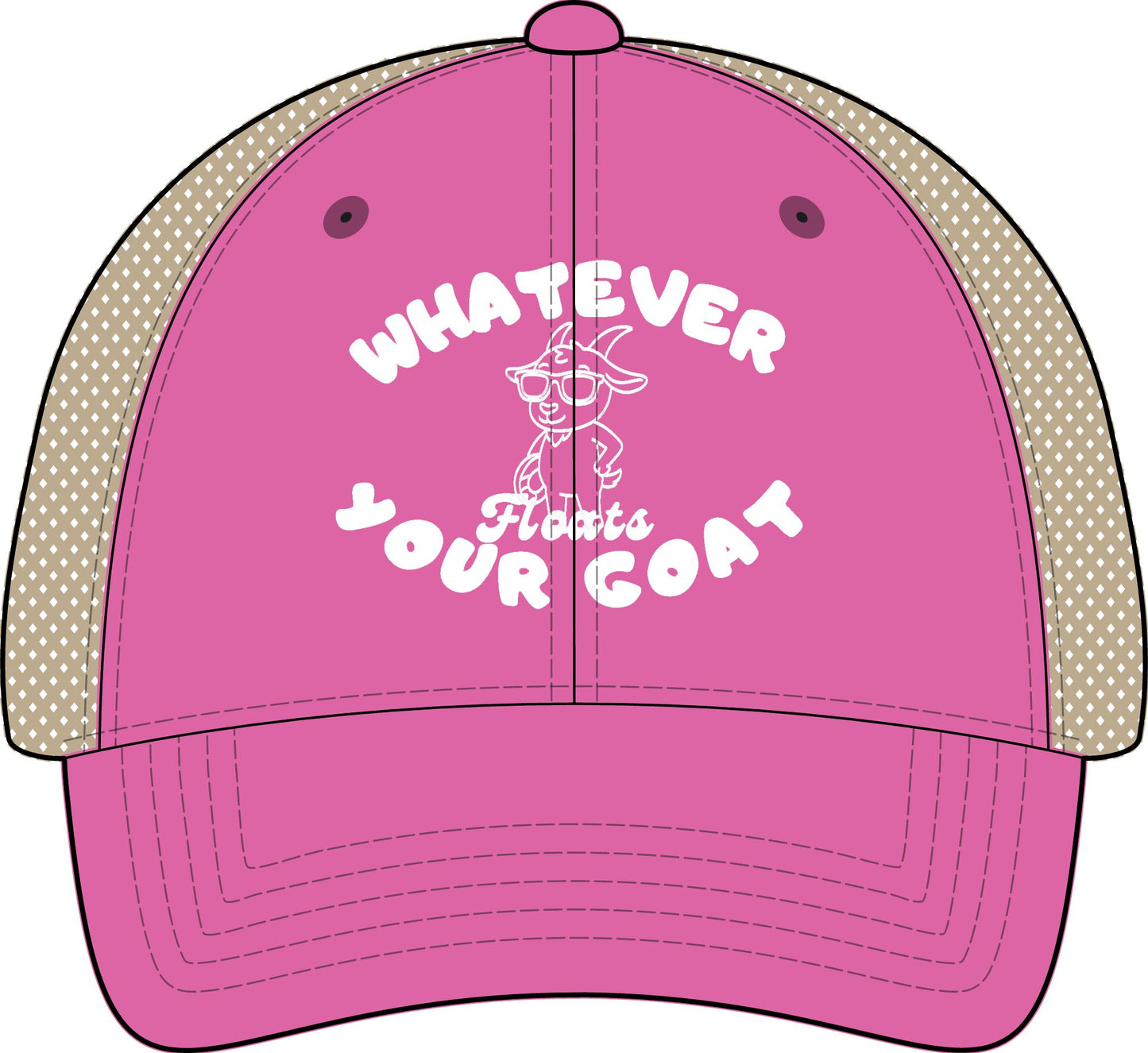 INSPIRED GOAT Women's Washed Mesh-Back Cap