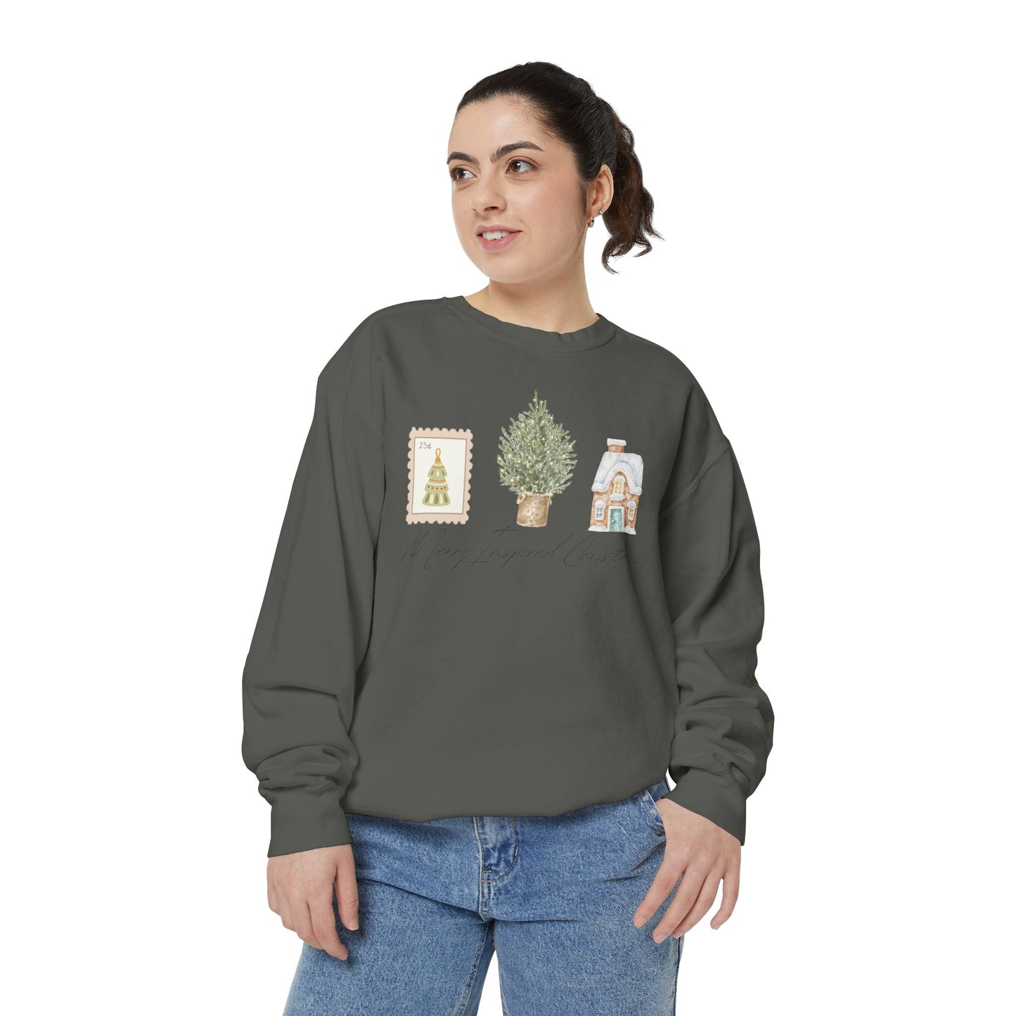 INSPIRED SPECIAL CHRISTMAS EDITION PC UNISEX Garment-Dyed Sweatshirt